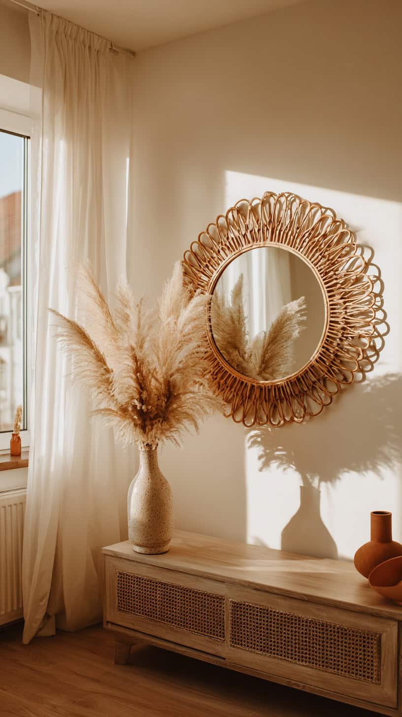 Modern Boho Wall Mirror - Image 2