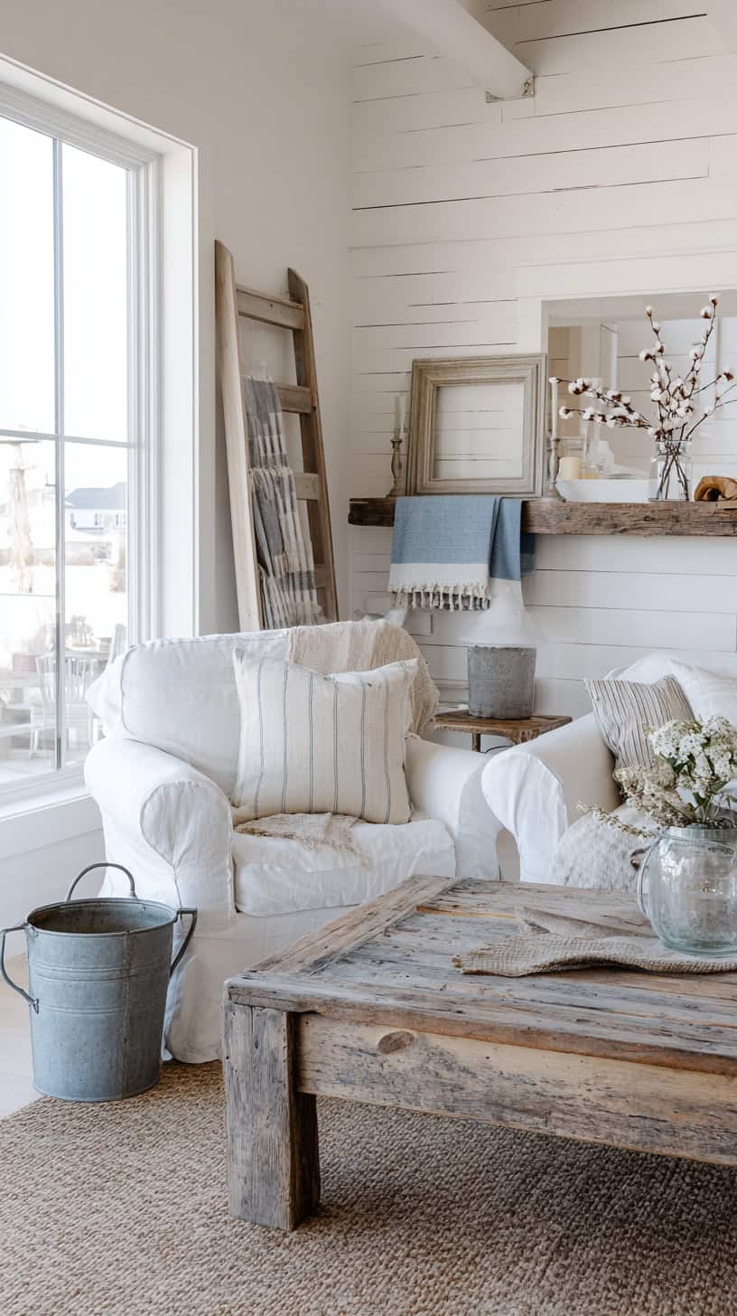 Modern Coastal Farmhouse Living Room on a Budget - Image 2