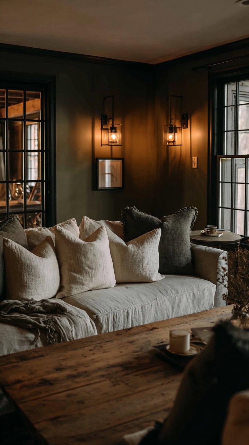 Moody Olive Green Walls - Image 1