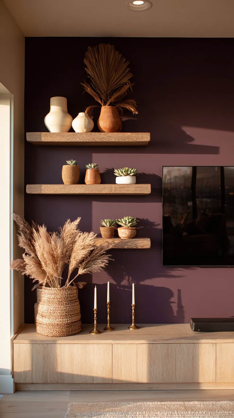Moody Plum TV Backdrop - Image 1
