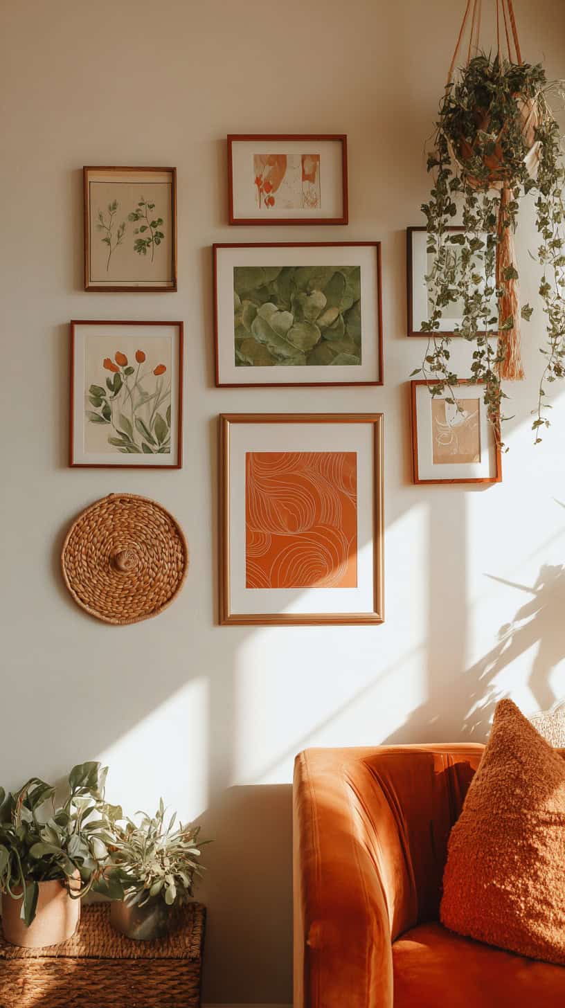 Orange and Green Gallery Wall - Image 2