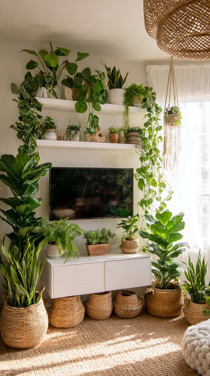 Plant-Filled TV Lounge - Image 2