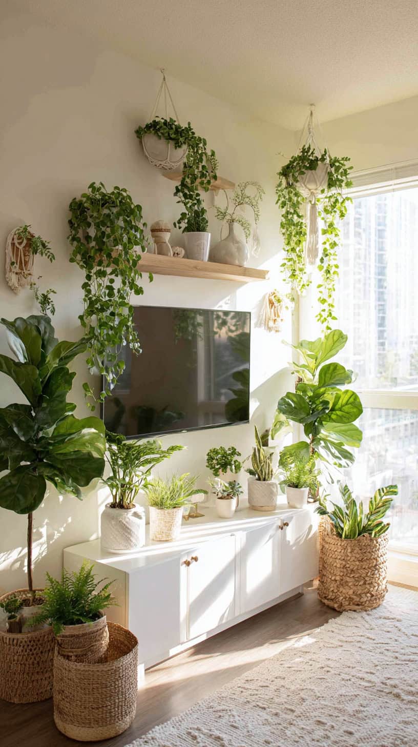 Plant-Filled TV Lounge - Image 1