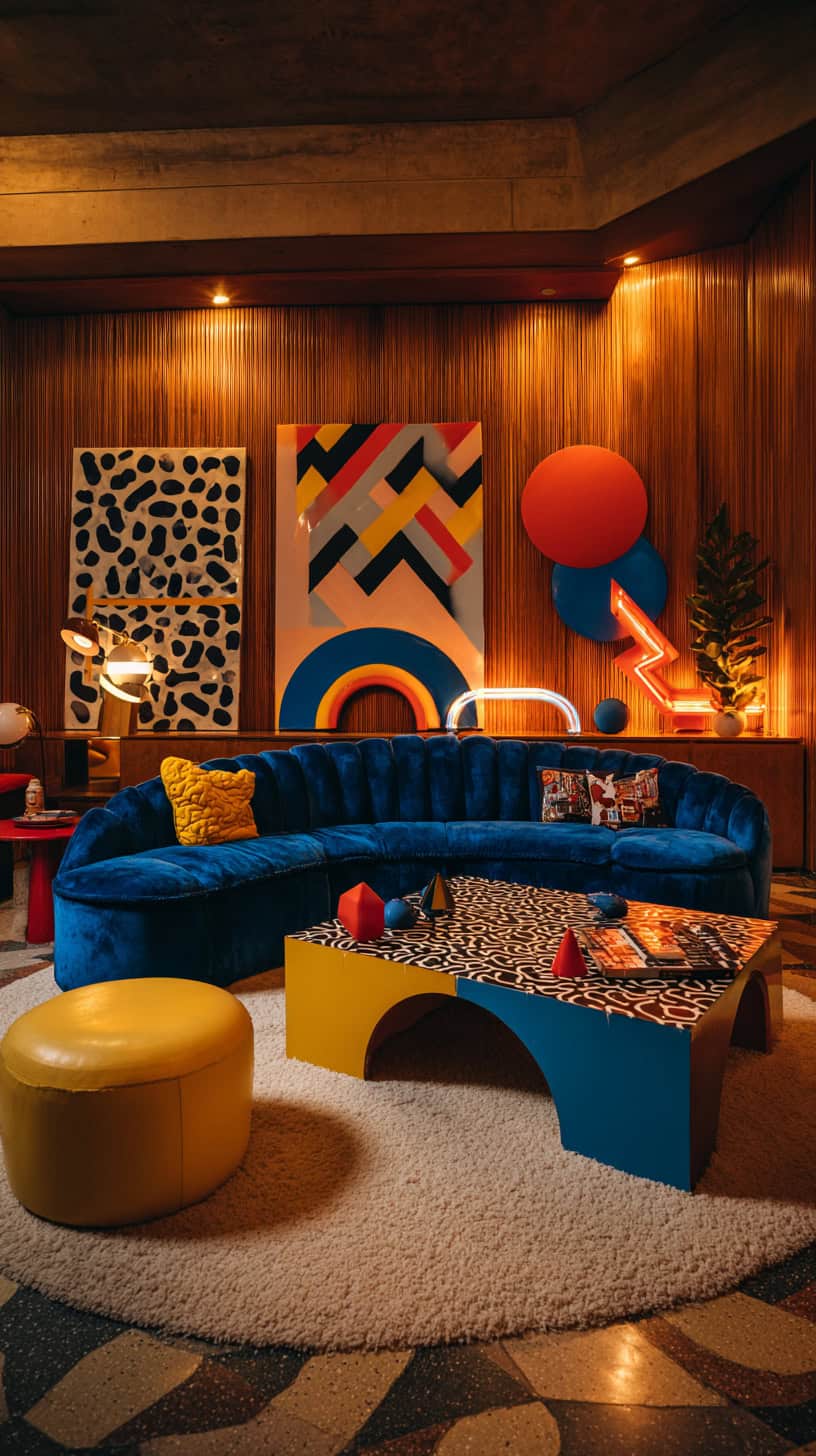 Post Modern Living Room: Edgy Twists on Vintage - Image 1