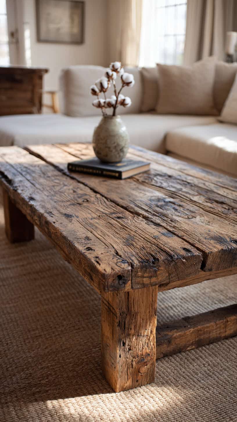 Reclaimed Wood Coffee Table - Image 2