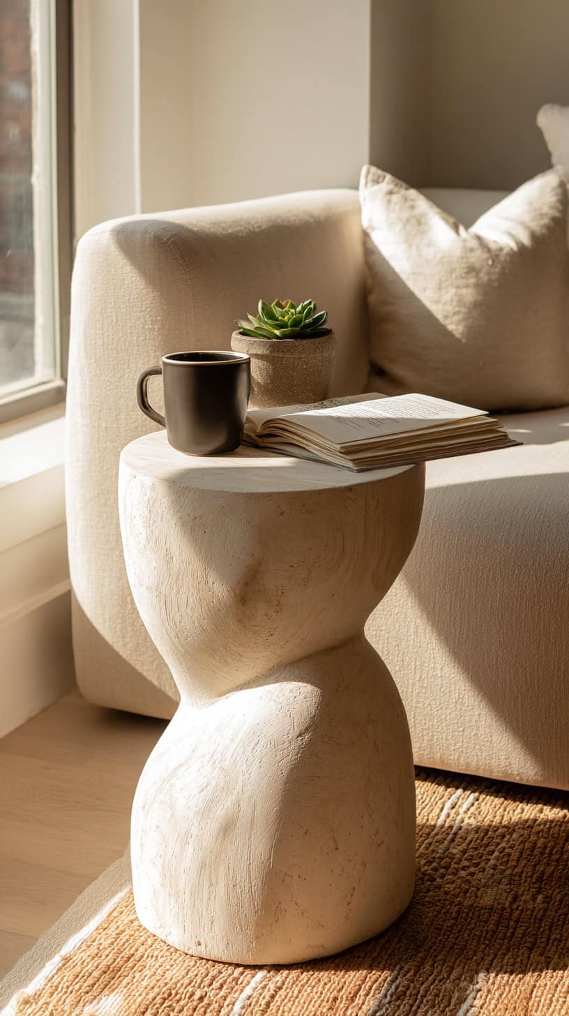 Sculptural Side Table - Image 1