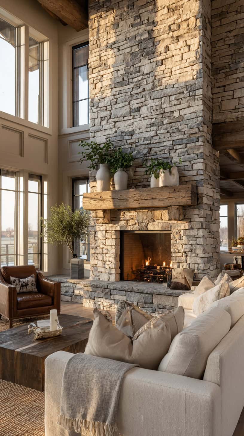 Stone Fireplace Focal Points - Image 1