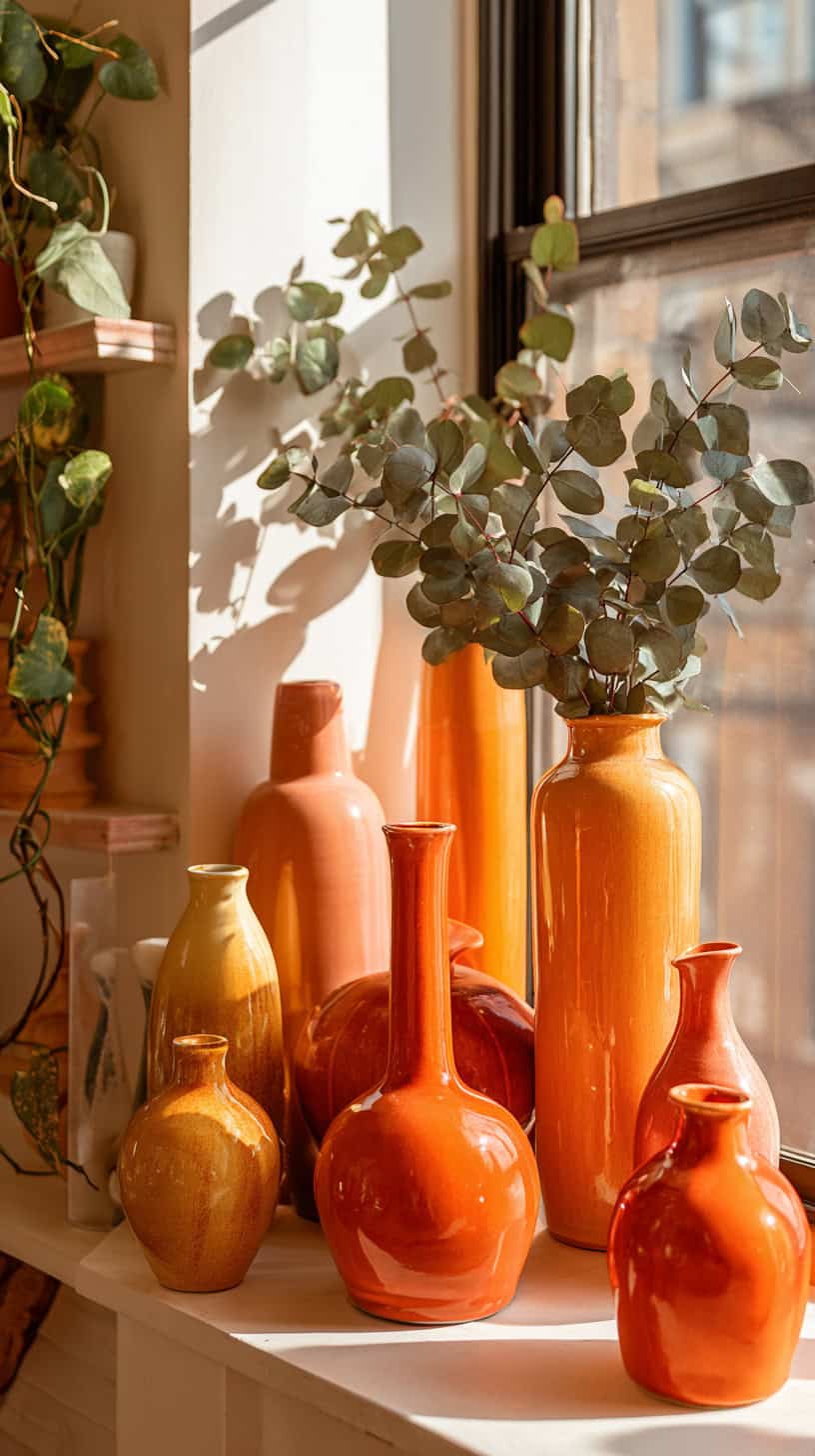 Tangerine Vase Collection - Image 1