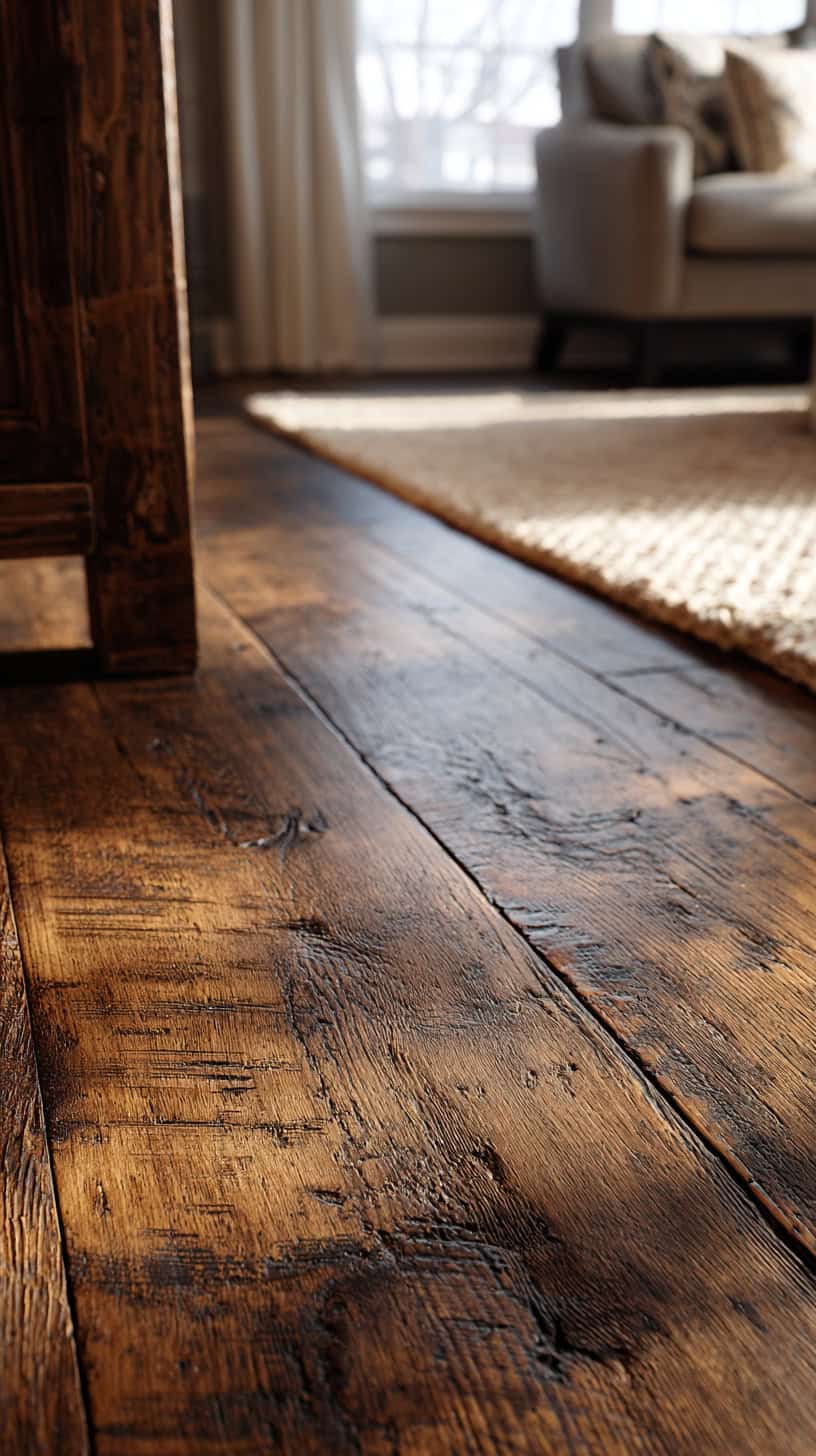 Texture Trends: Hand-Scraped and Wide-Plank Dark Floors That Feel Warm and Lived-In - Image 1
