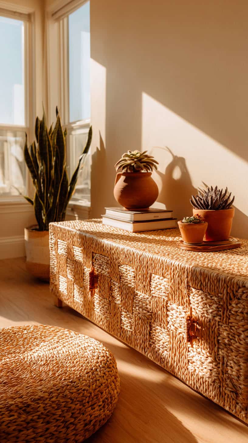 Textured Woven TV Base - Image 1