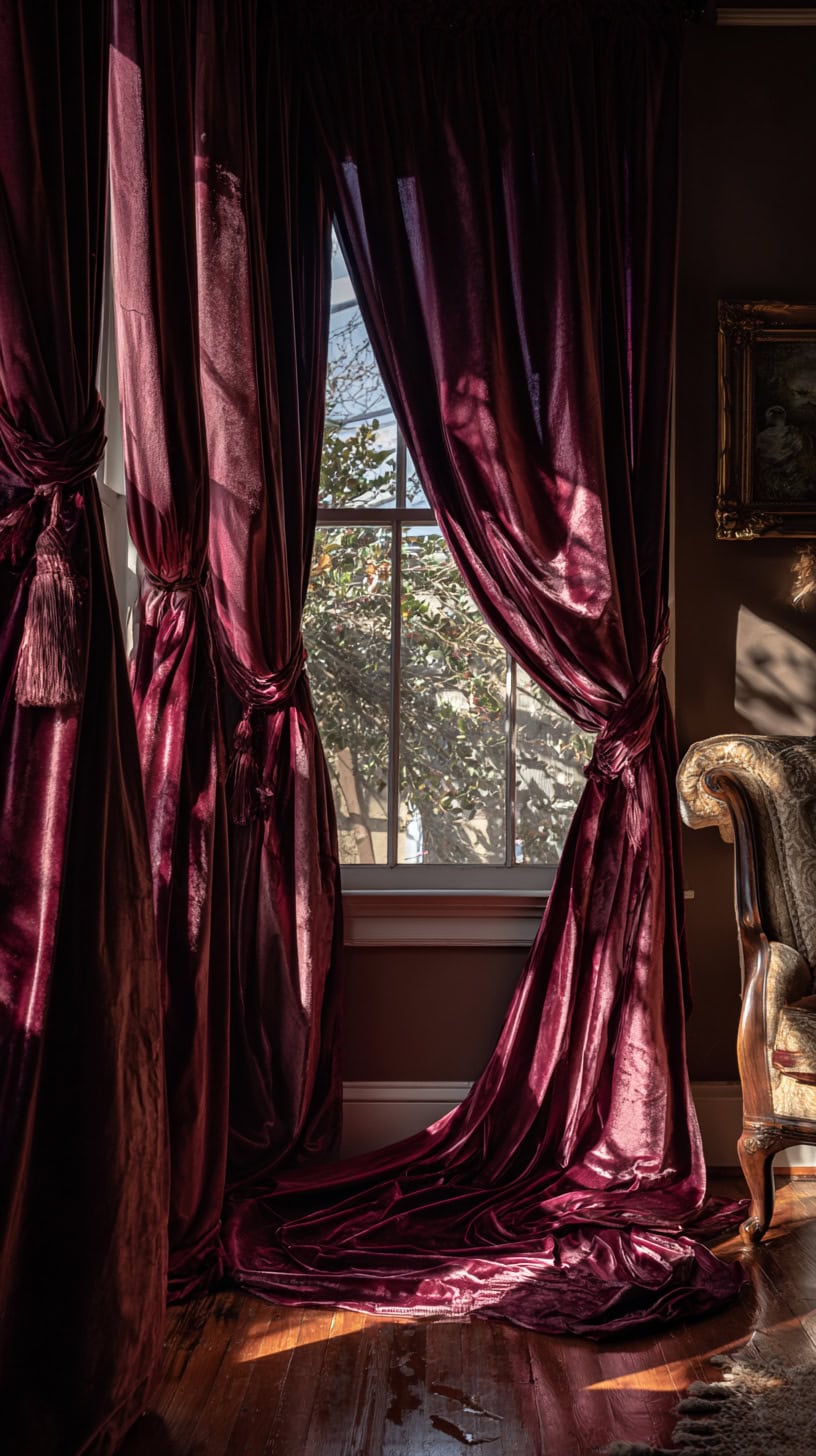 Velvet Curtain Panels - Image 1