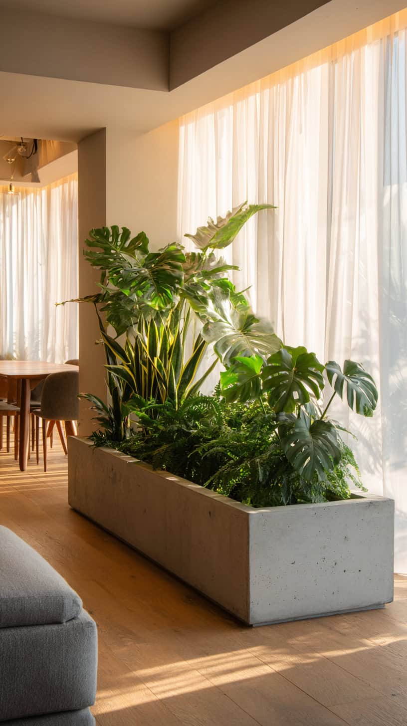 Verdant Plant Trough Divider - Image 1