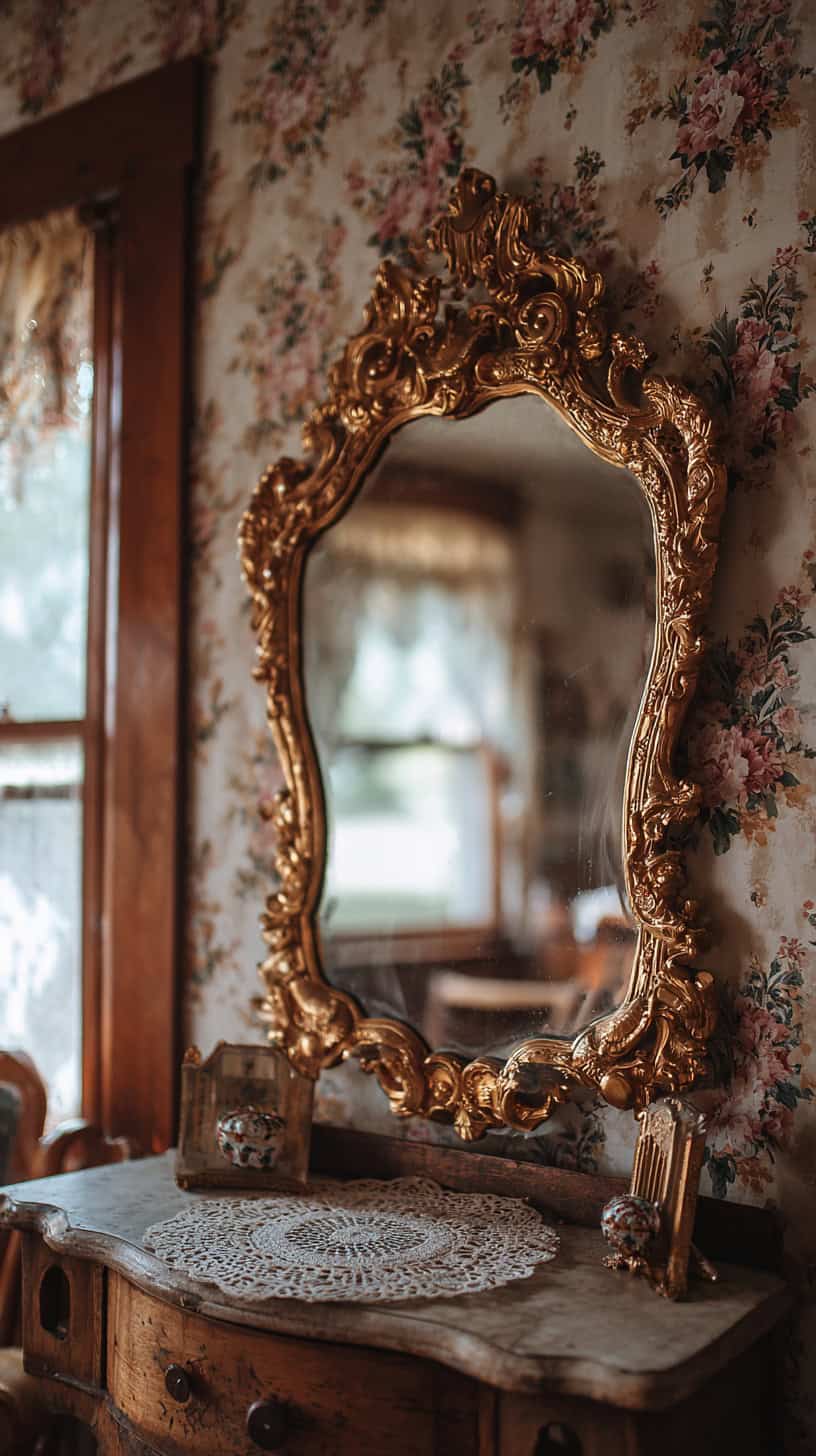 Vintage Mirror Frame - Image 2