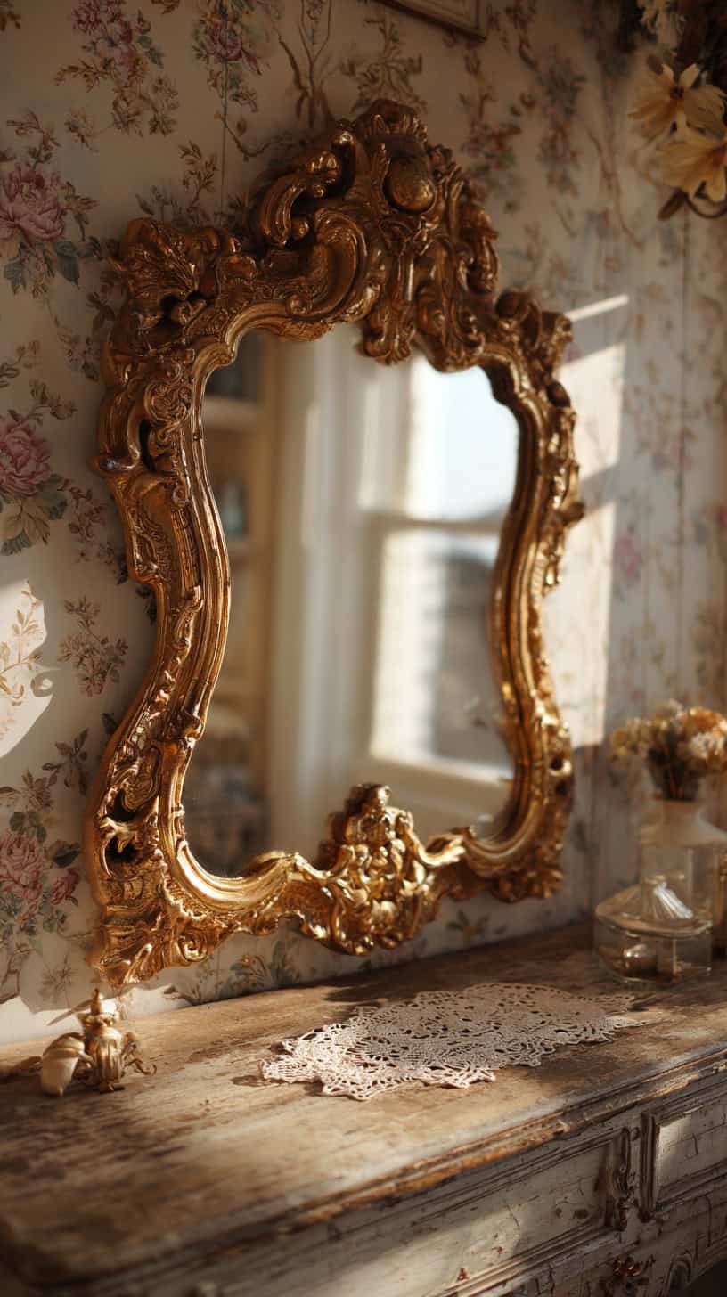 Vintage Mirror Frame - Image 1