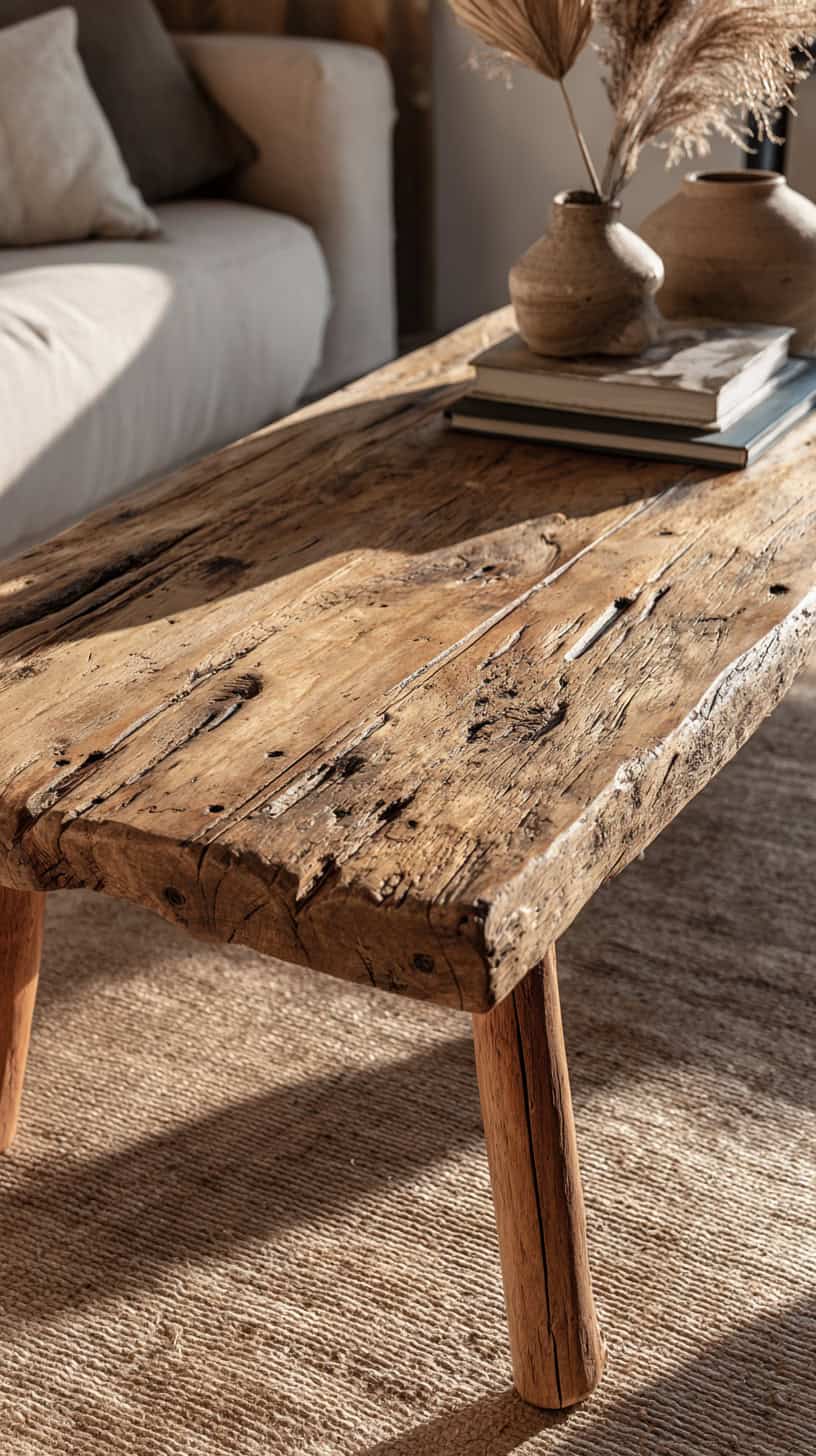Vintage Wooden Coffee Table - Image 2