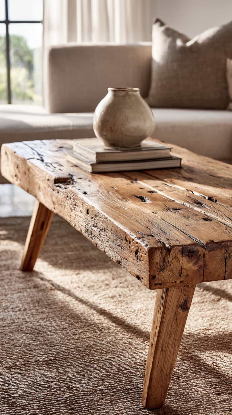 Vintage Wooden Coffee Table - Image 1