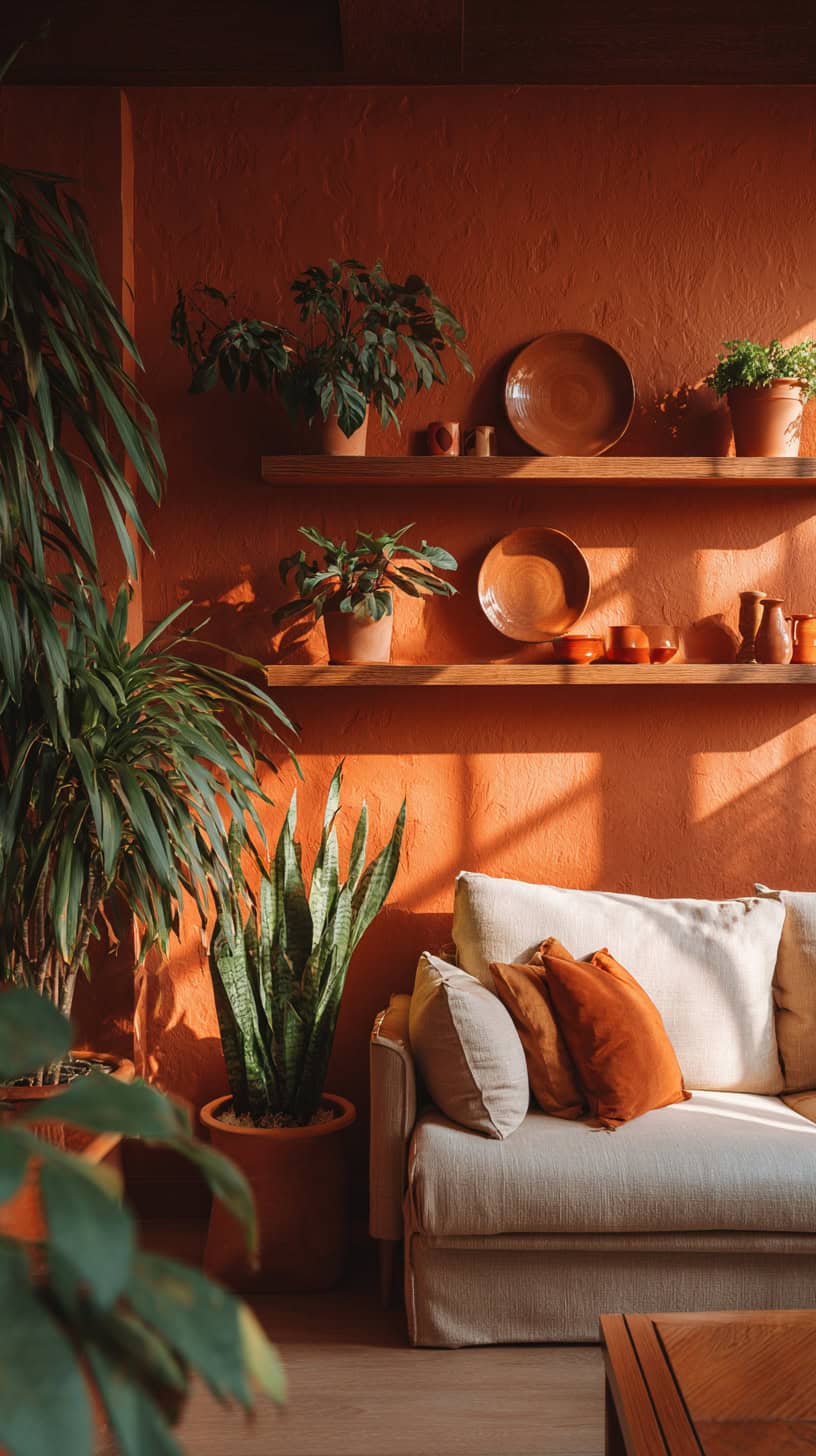 Warm Terracotta Wall Accents - Image 2