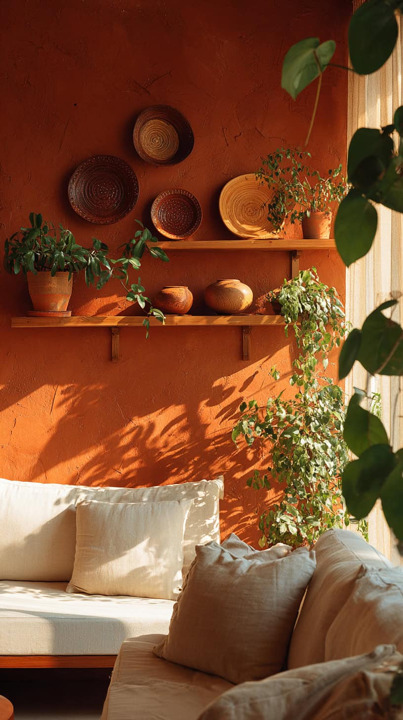 Warm Terracotta Wall Accents - Image 1