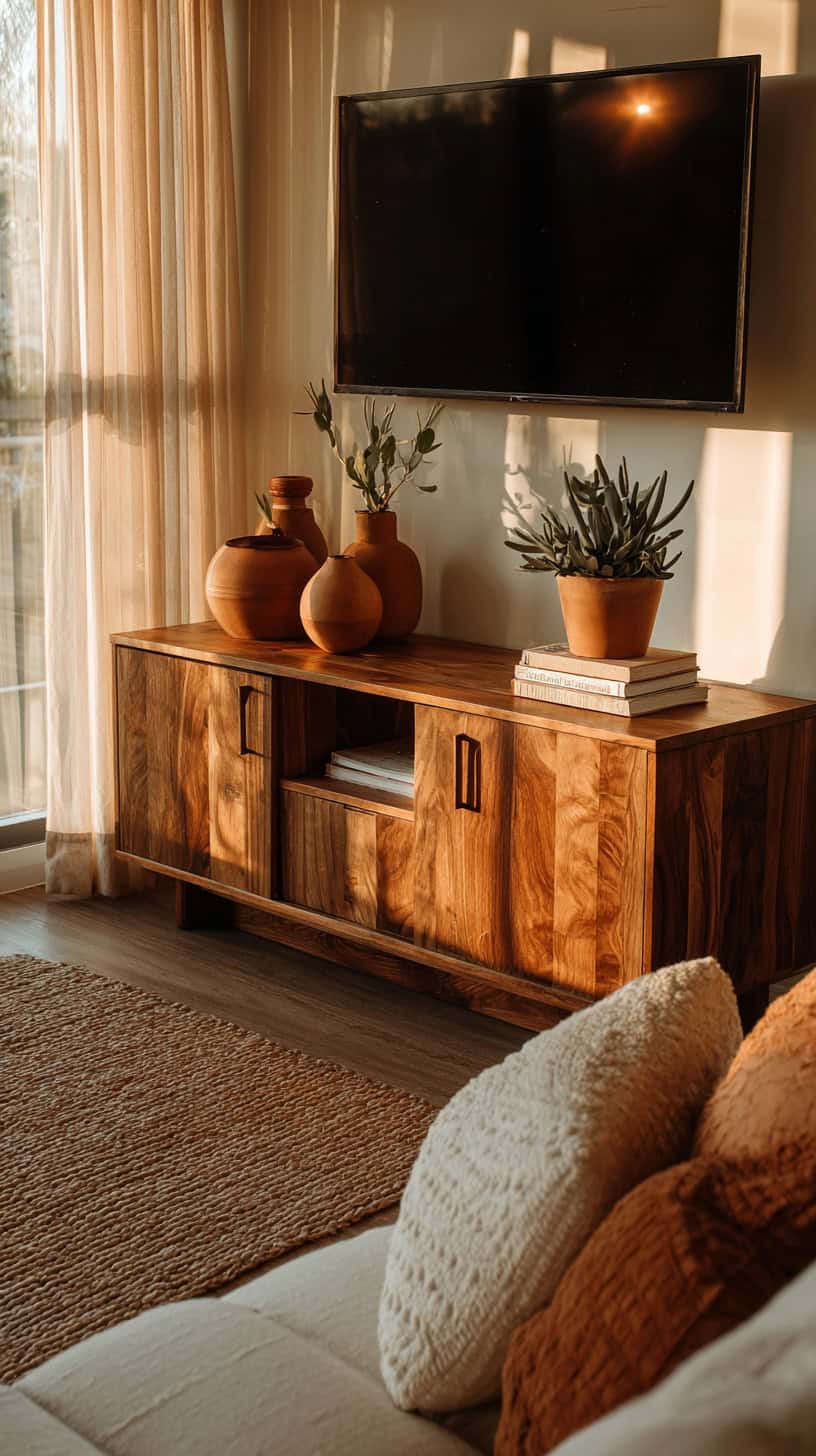 Warm Walnut TV Stand - Image 2