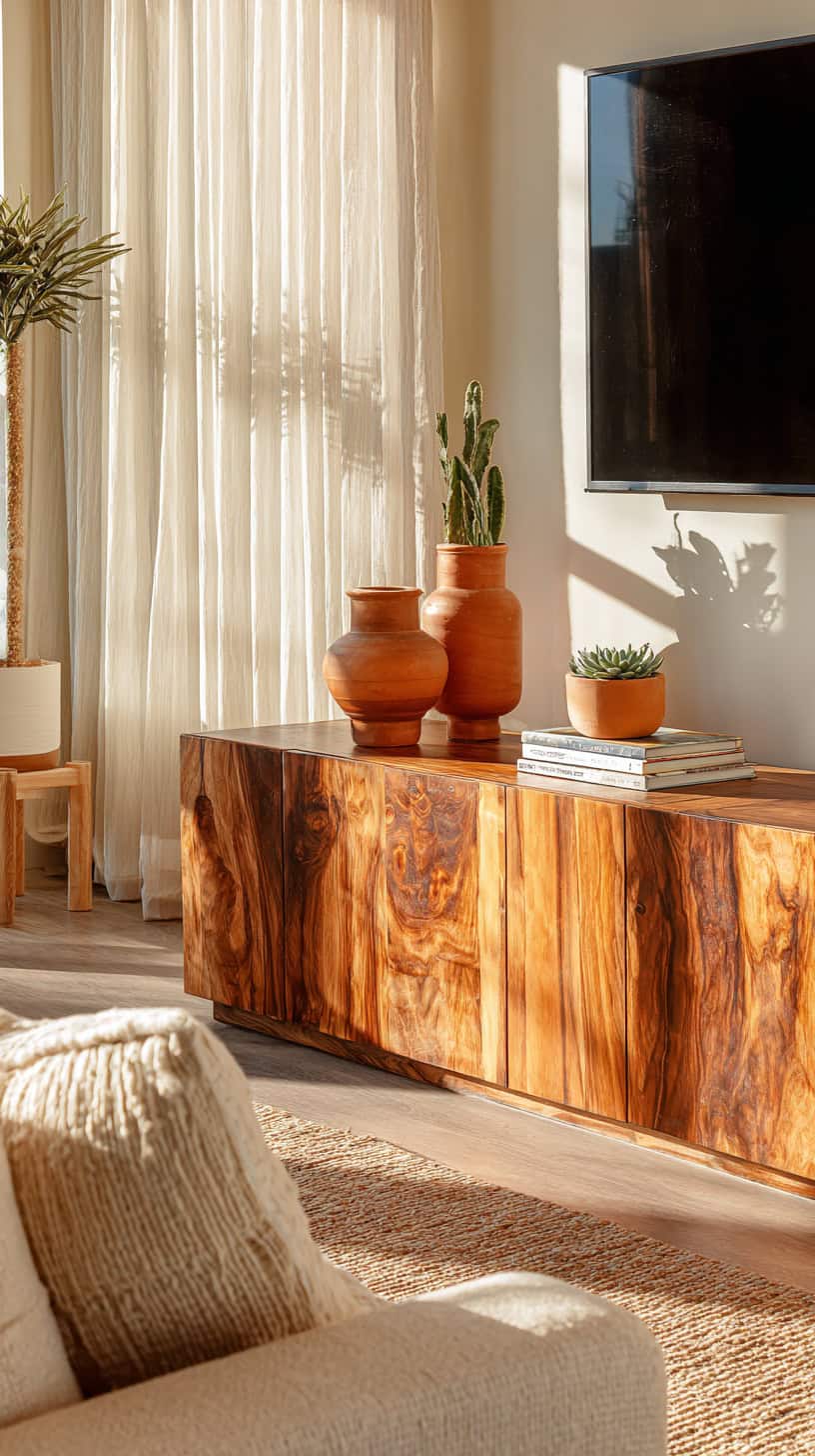 Warm Walnut TV Stand - Image 1