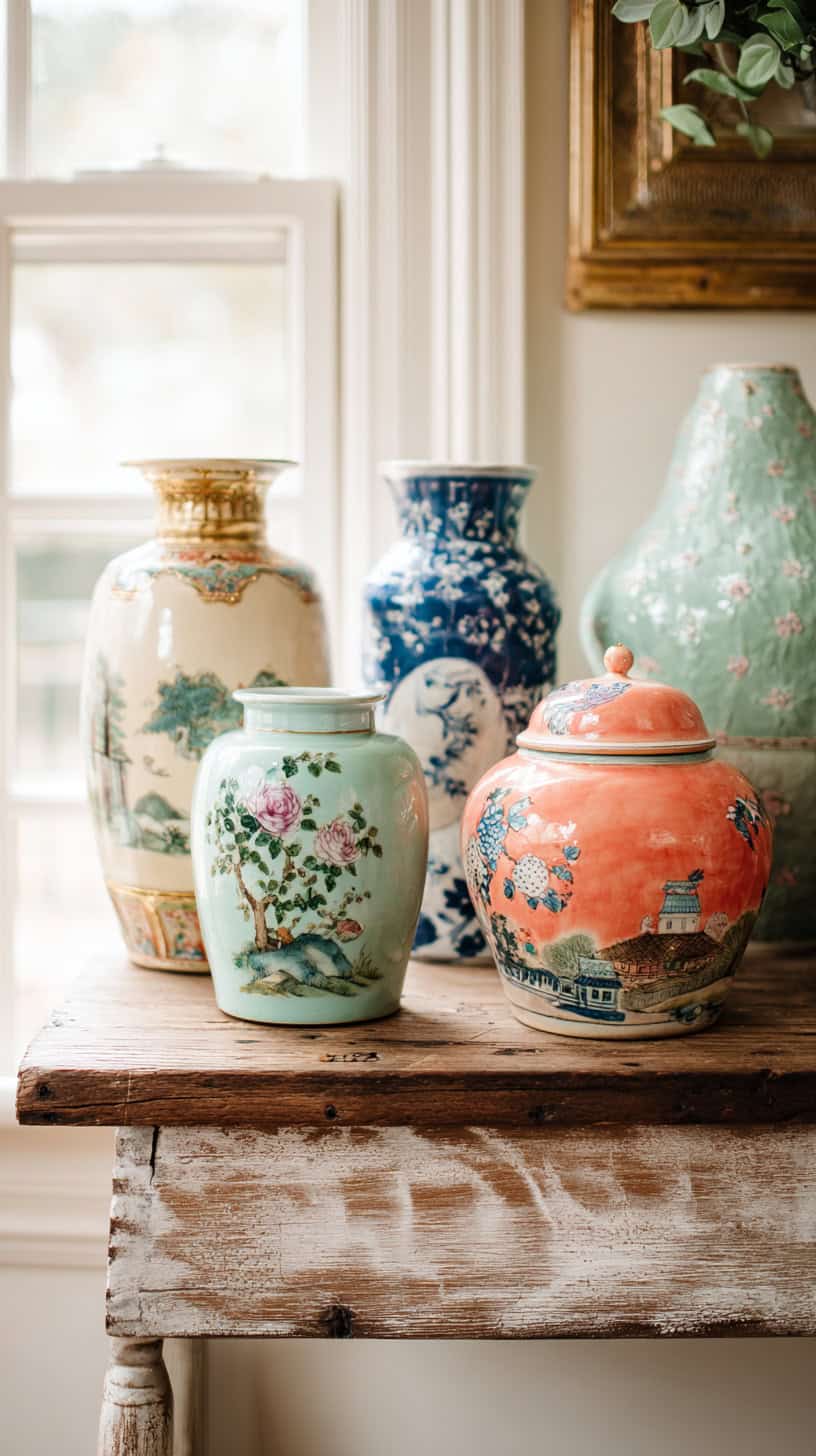 Whimsical Porcelain Vases - Image 1