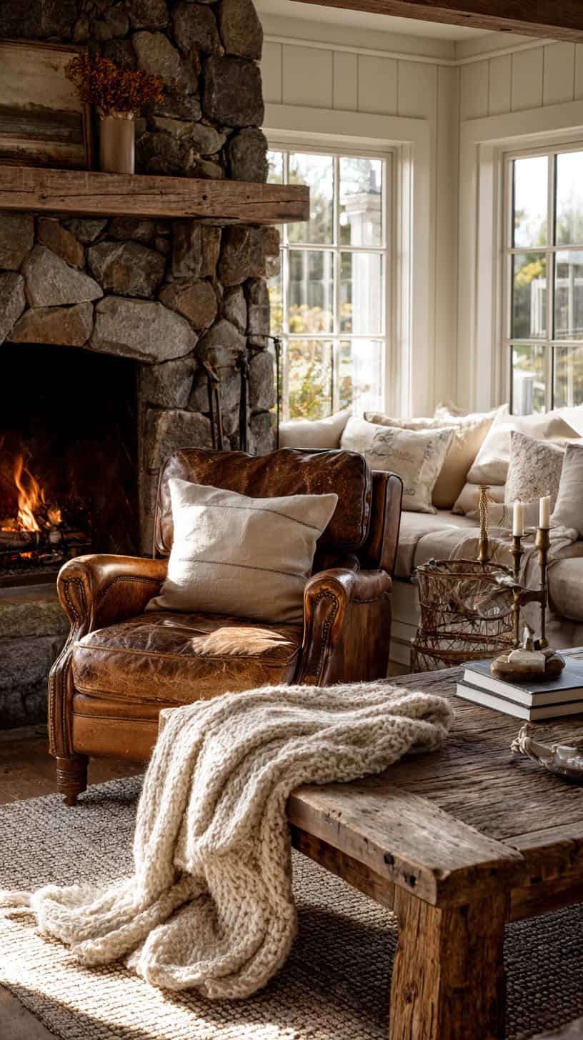 Why Farmhouse Living Rooms with Fireplace Are a Busy Mom's Dream - Image 2