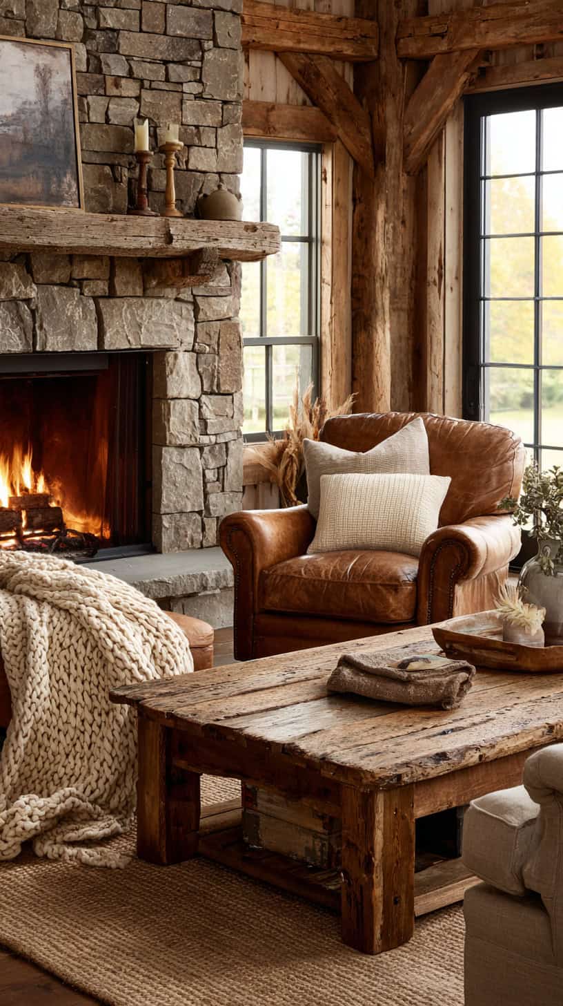 Why Farmhouse Living Rooms with Fireplace Are a Busy Mom's Dream - Image 1