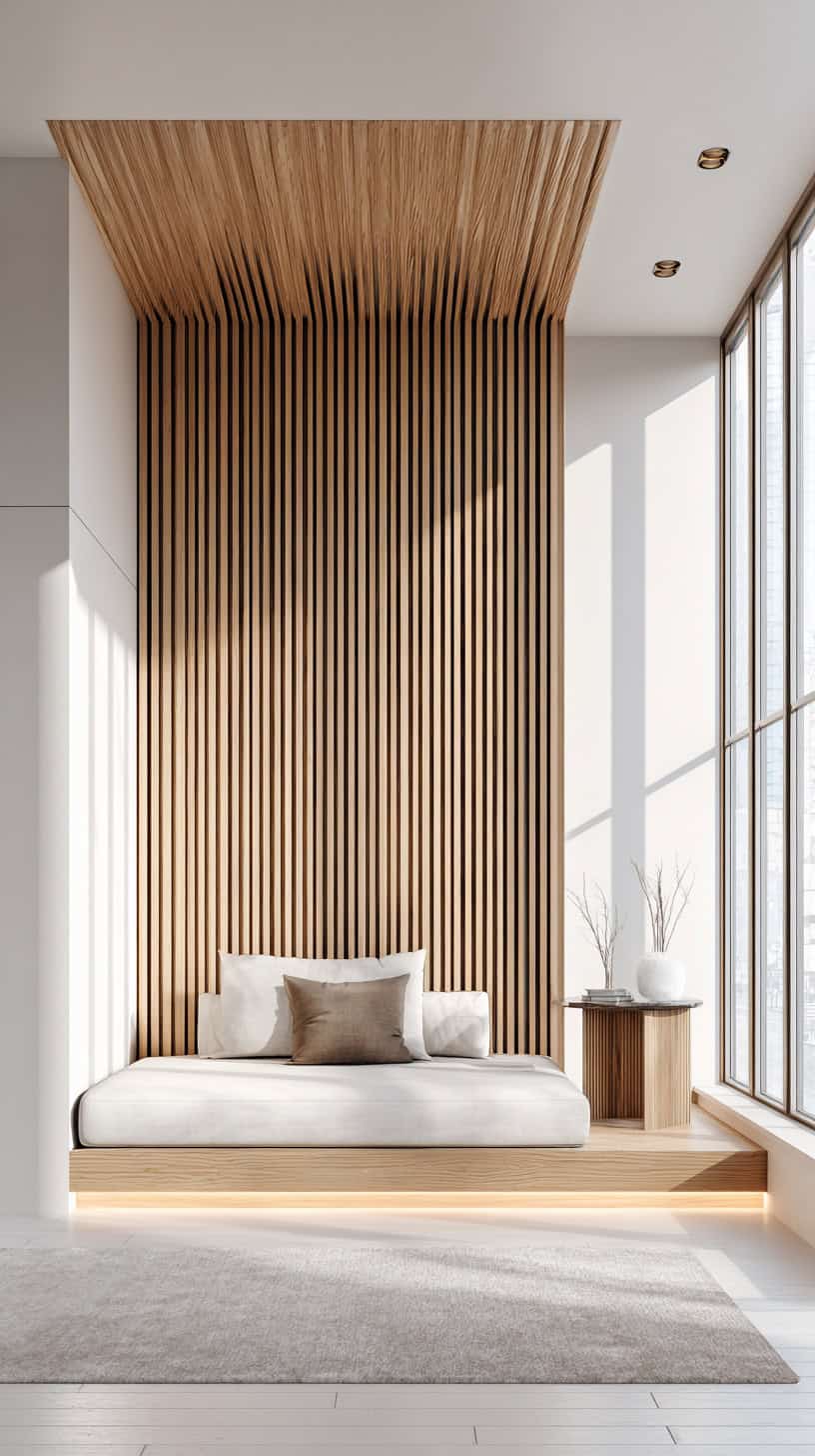 Wood Panel Accent Wall - Image 1