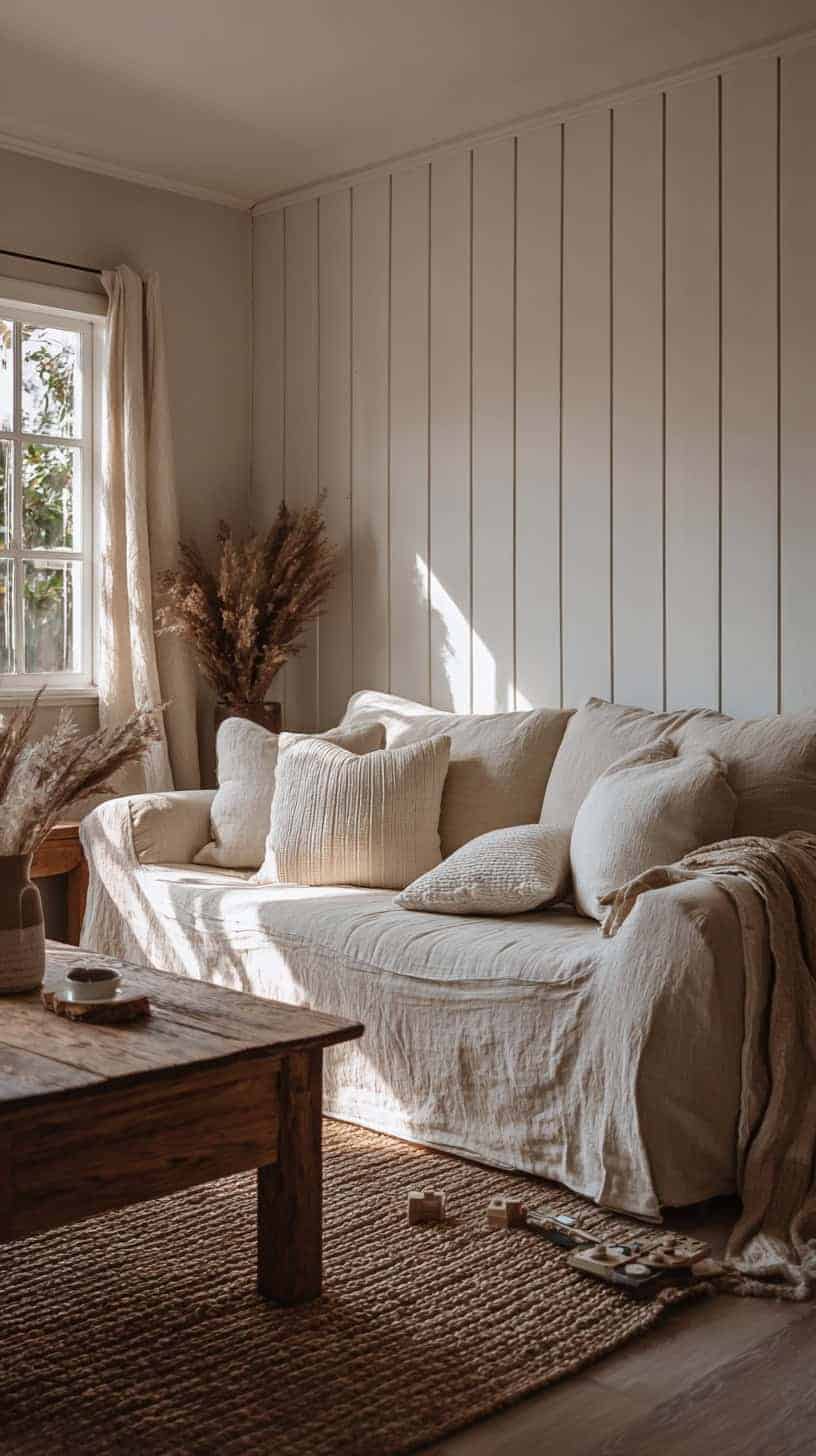 Farmhouse Accent Walls in Living Room Ideas for a Cozy Focal Point