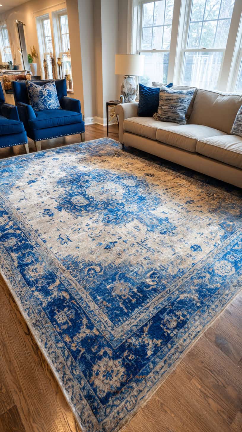 Blue Family Room Rug - Image 1