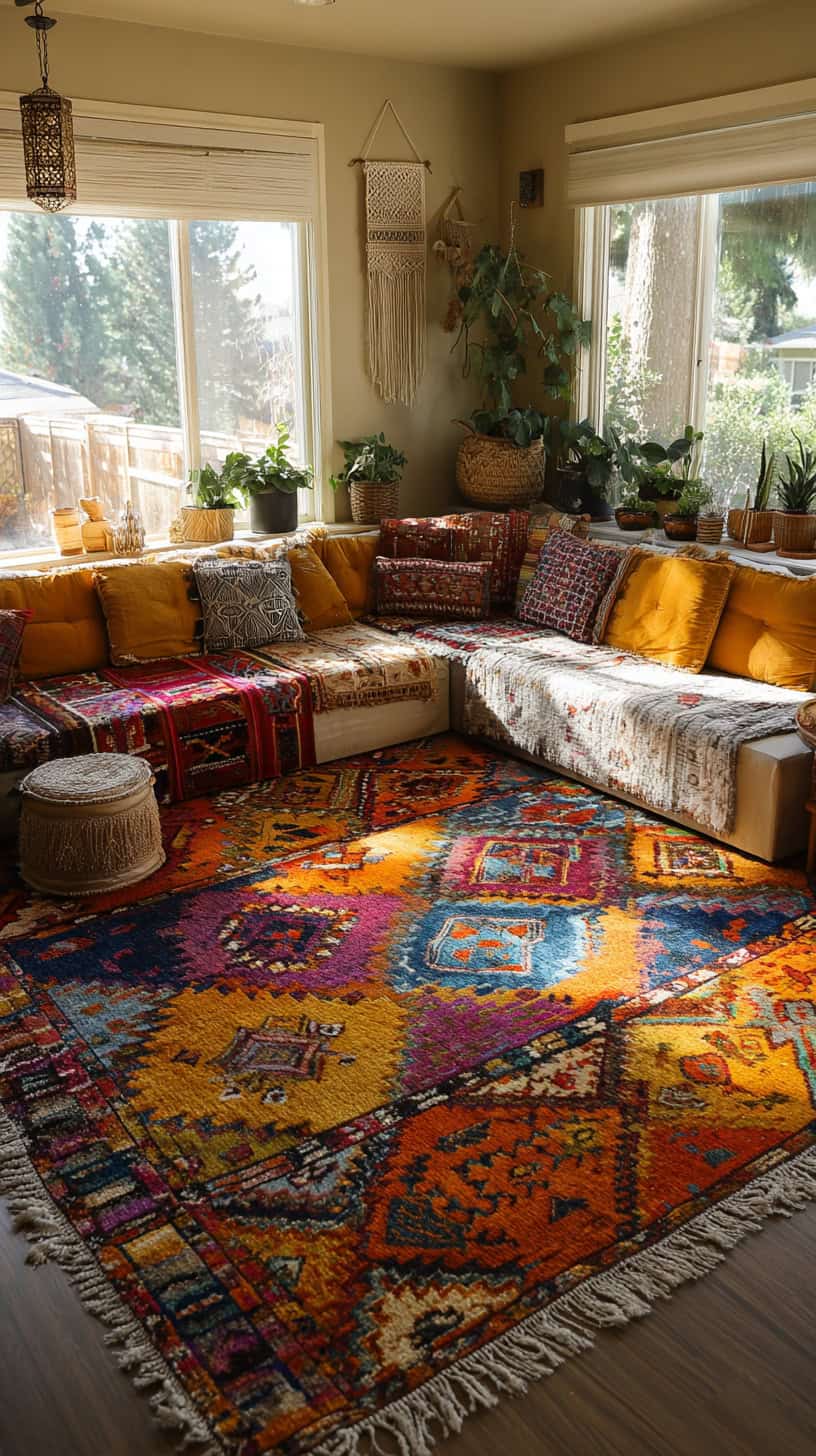 Extra Large Boho Big Rug - Image 1