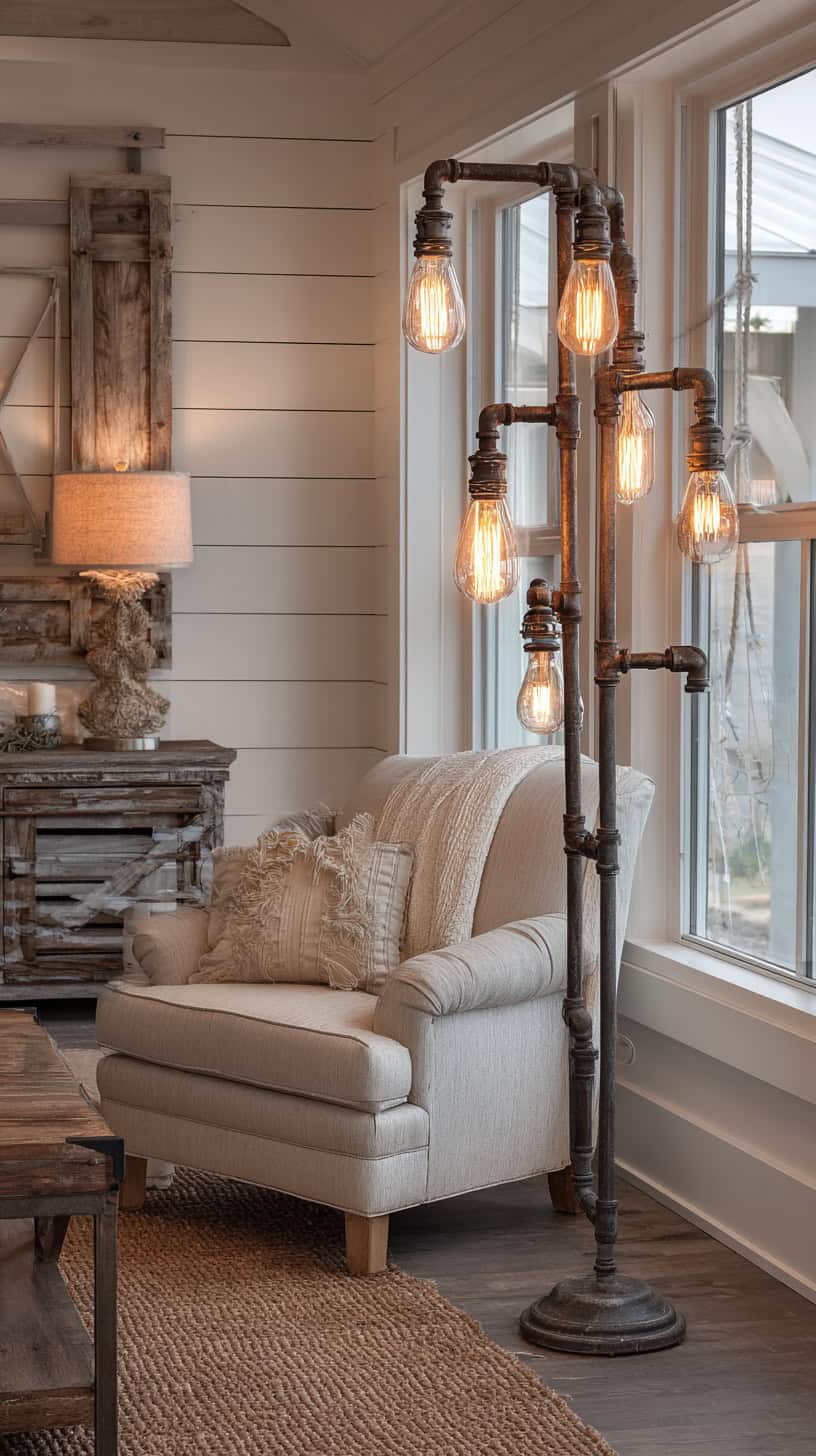 Farmhouse Floor Lamps For Living Room - Image 1