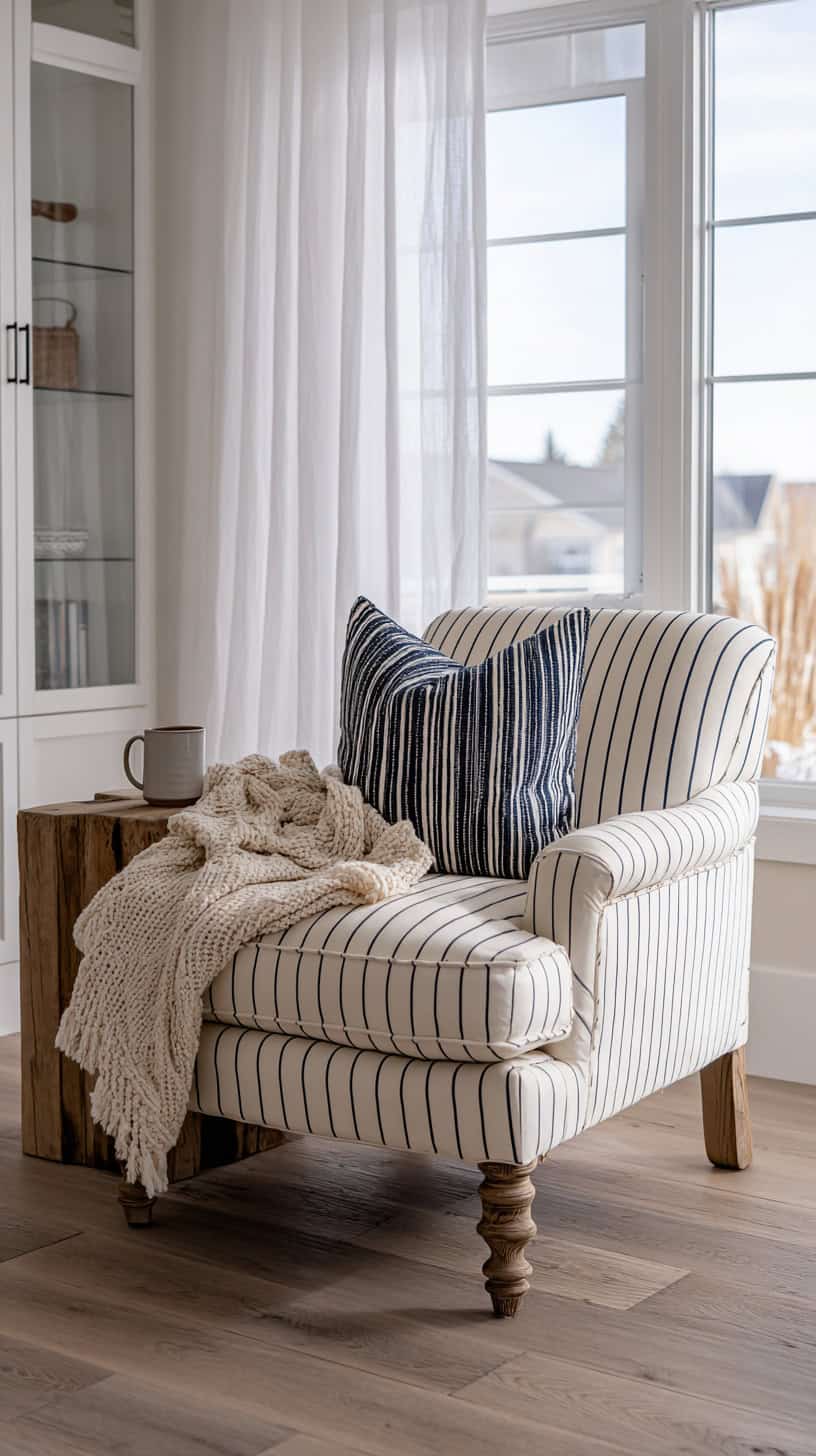 Farmhouse Style Armchair - Image 3