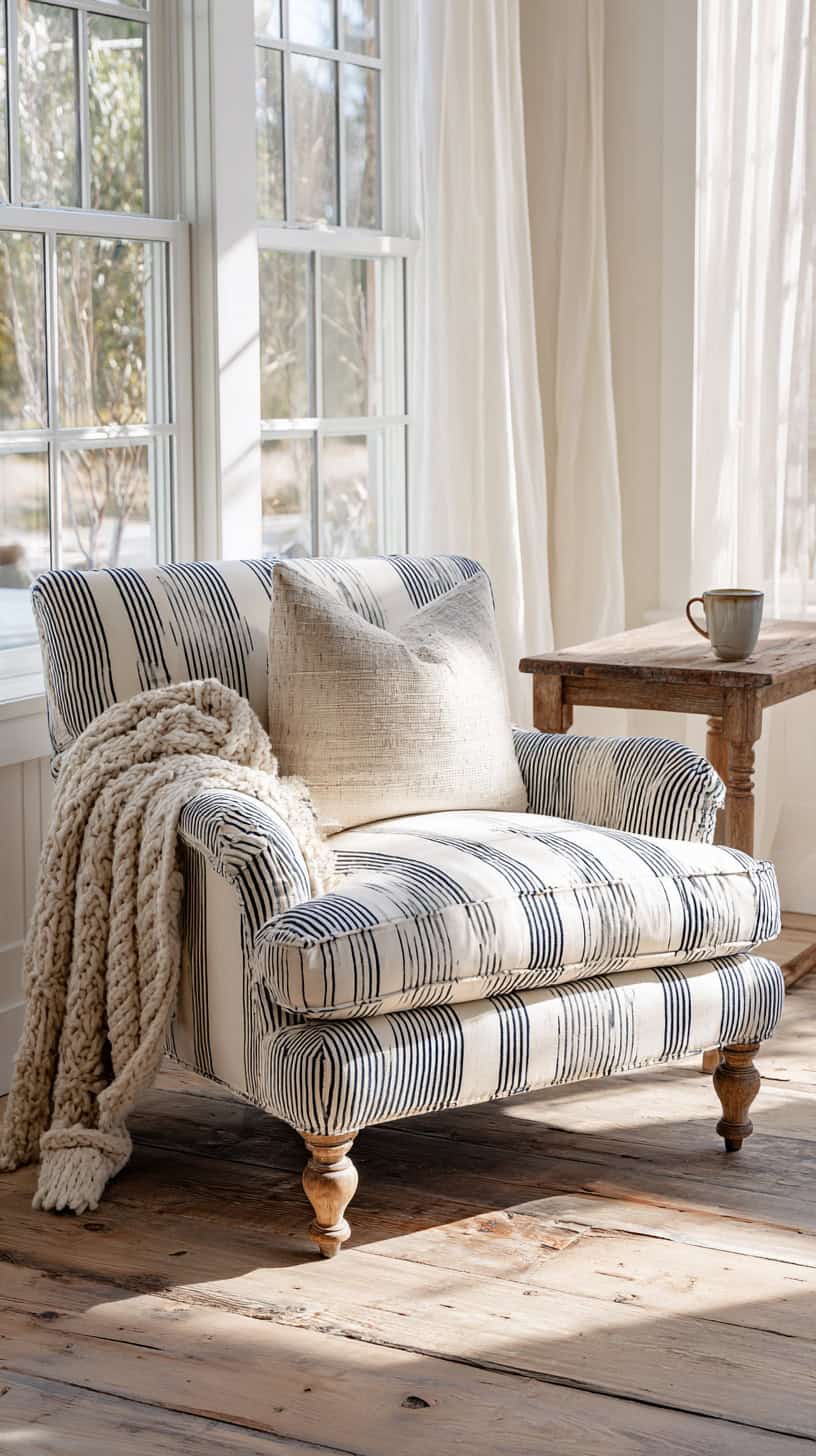 Farmhouse Style Armchair - Image 4