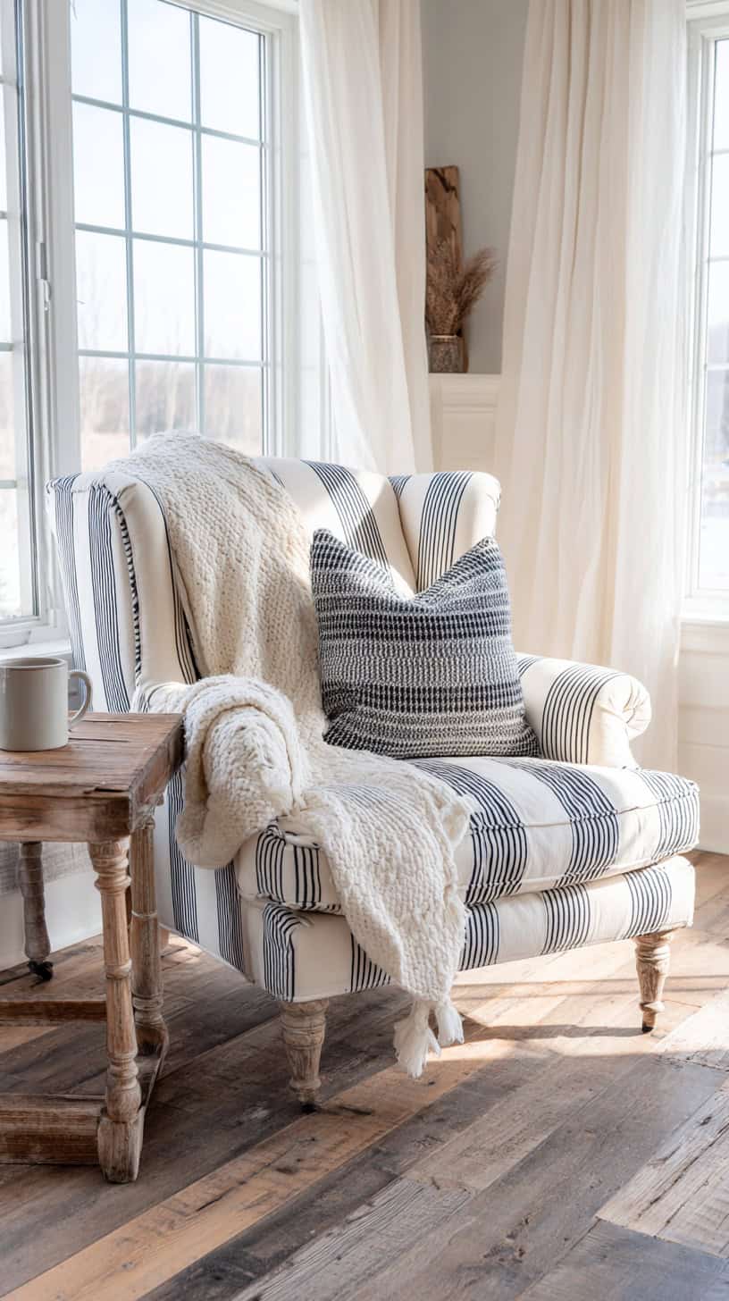 Farmhouse Style Armchair - Image 1