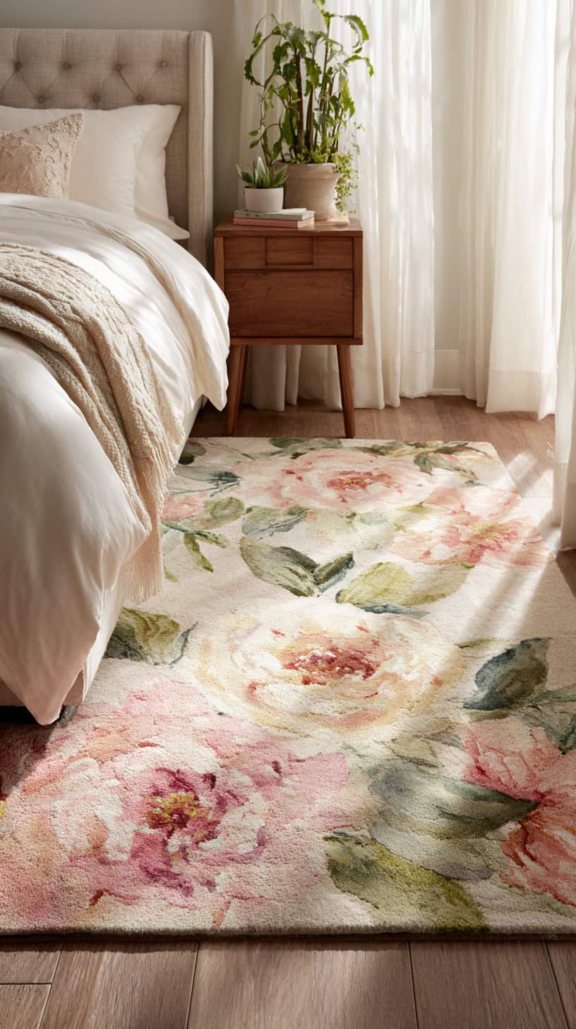 Floral Bedroom Inspirations Rug - Image 1