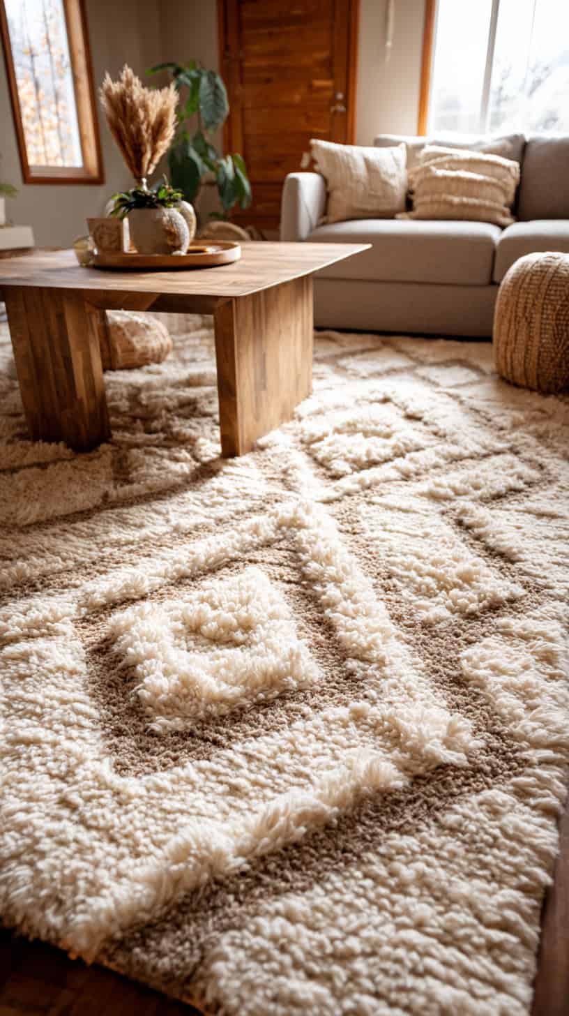 Fluffy Textured Floor Rug - Image 2