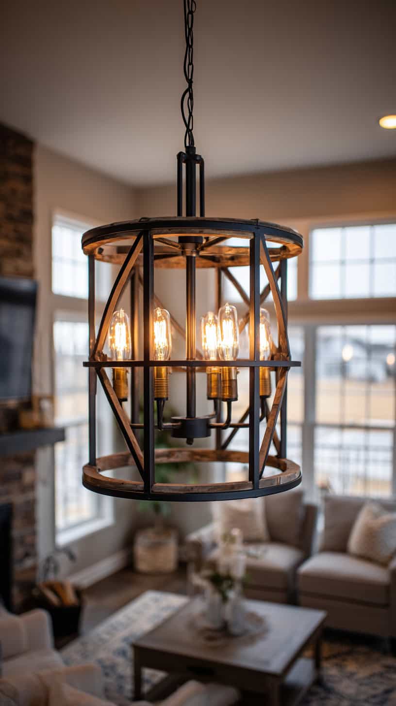 Modern Farmhouse Chandeliers For Living Room - Image 1