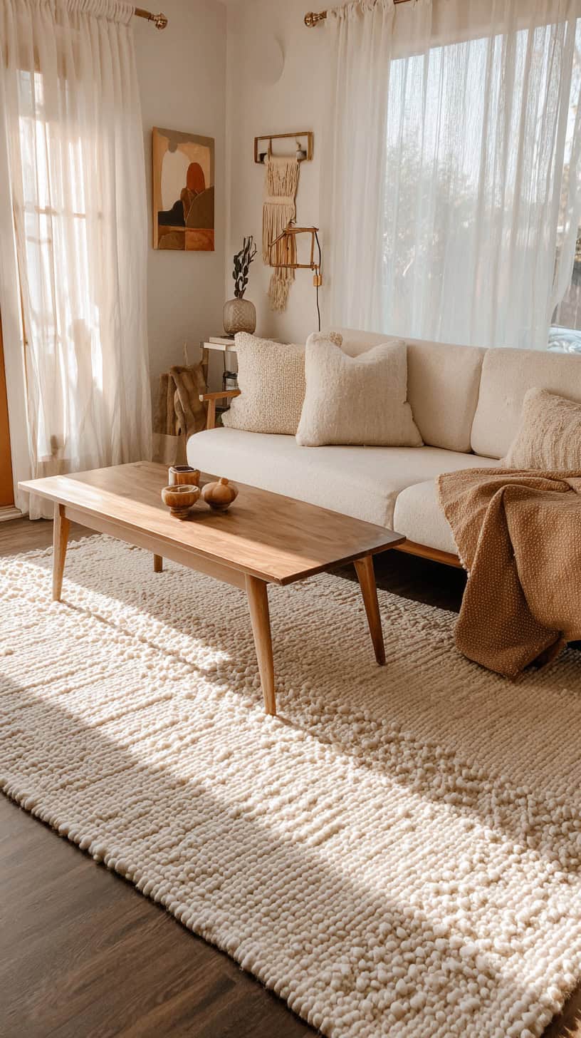 Neutral Best Living Room Rug - Image 1