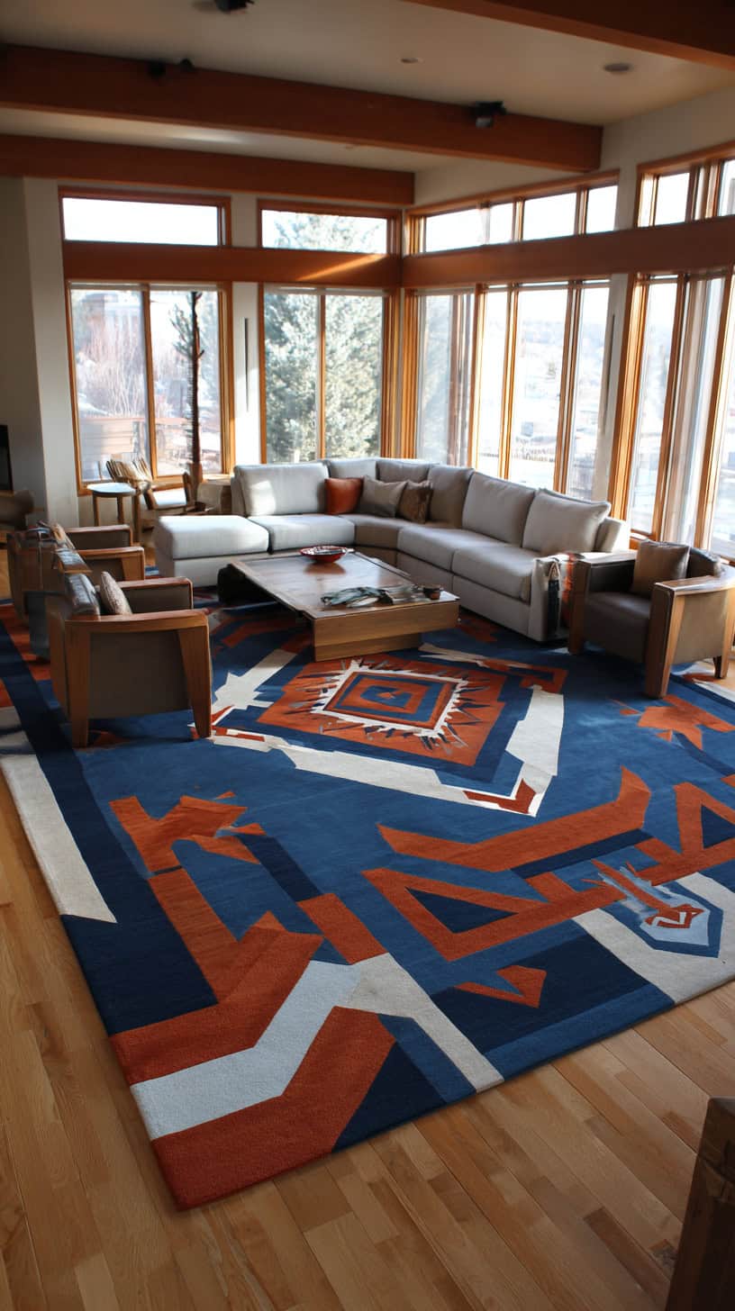 Oversized Patterned Big Rug - Image 1