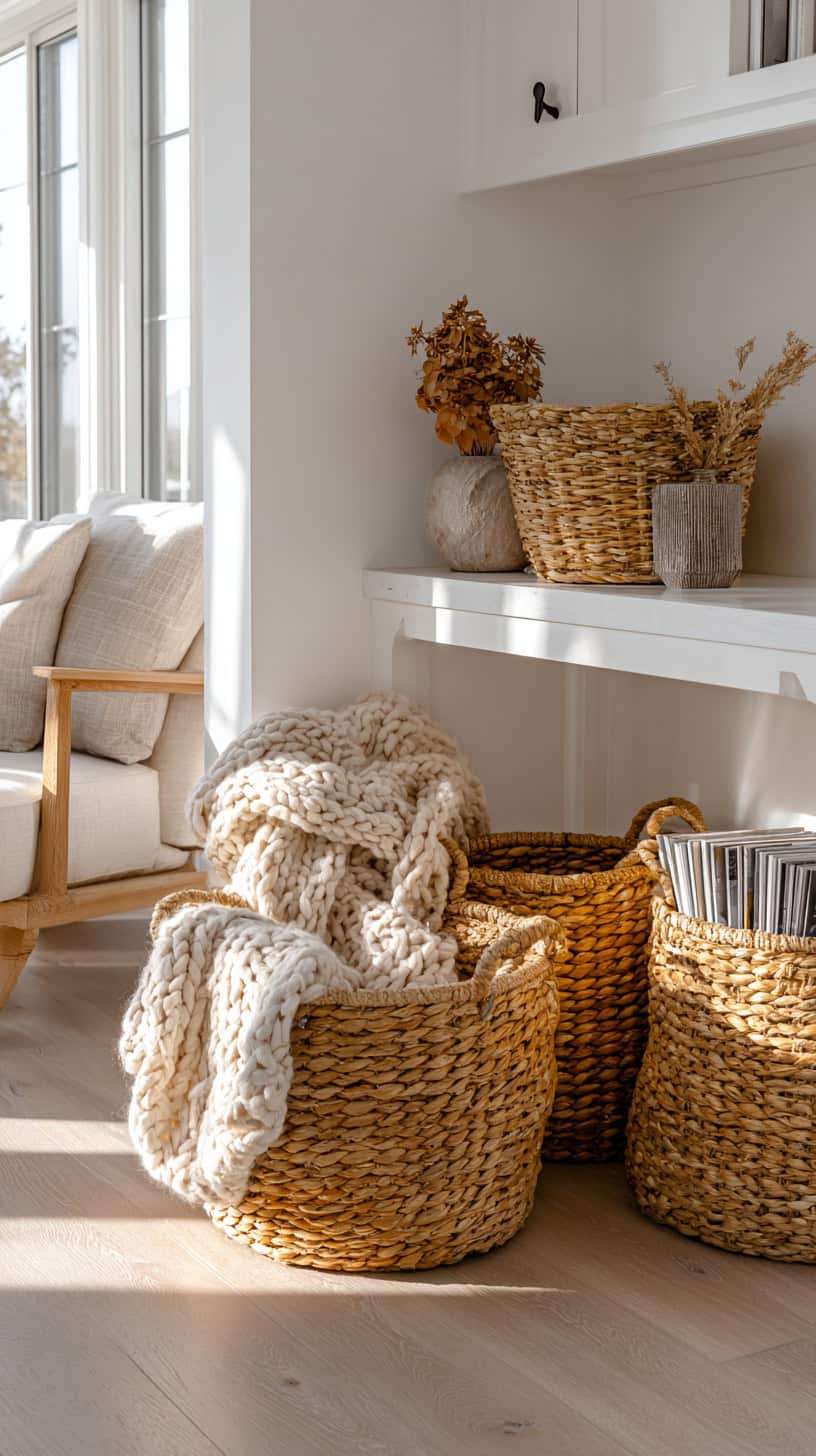 Rattan Storage Baskets - Image 2