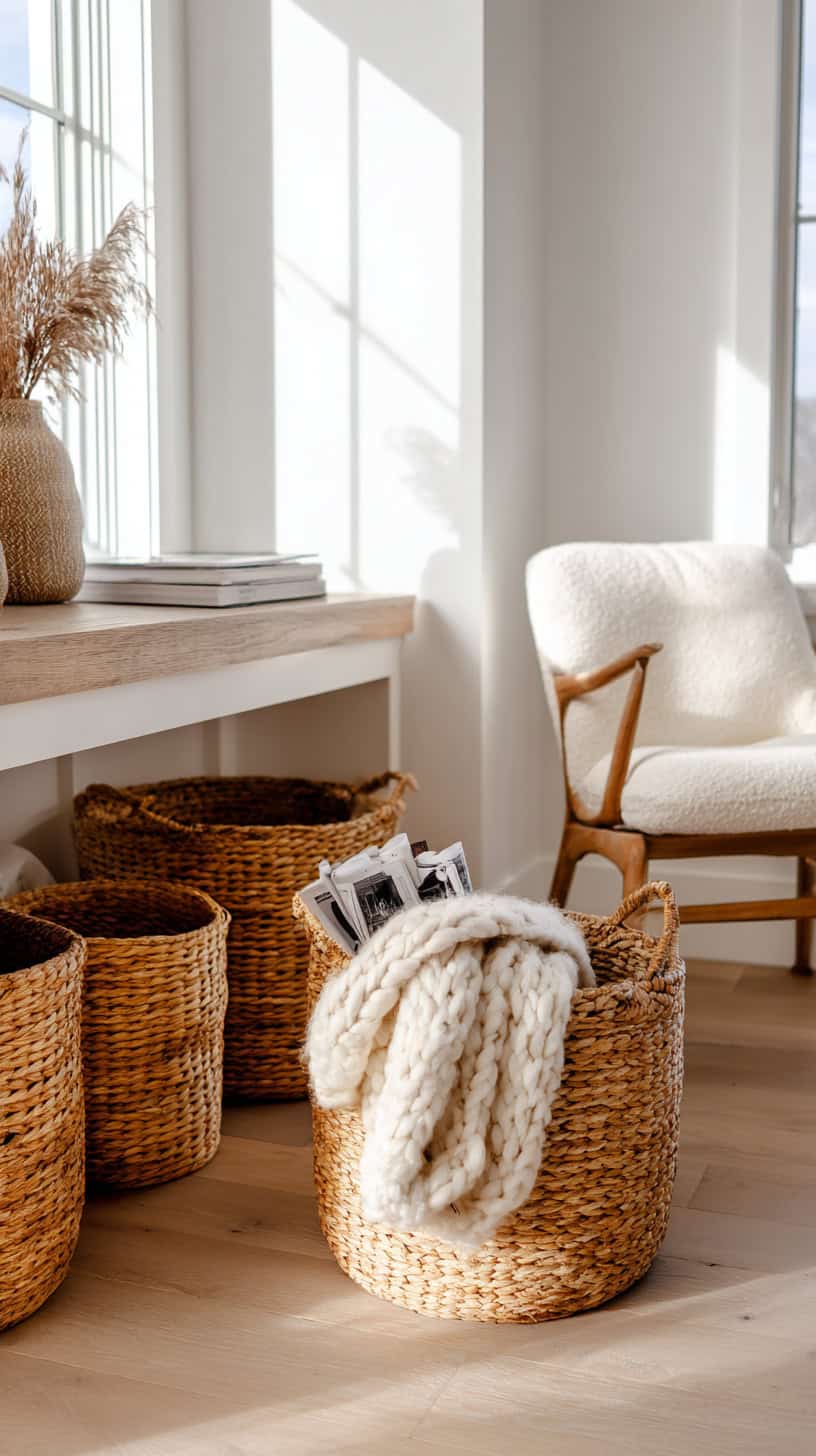 Rattan Storage Baskets - Image 1