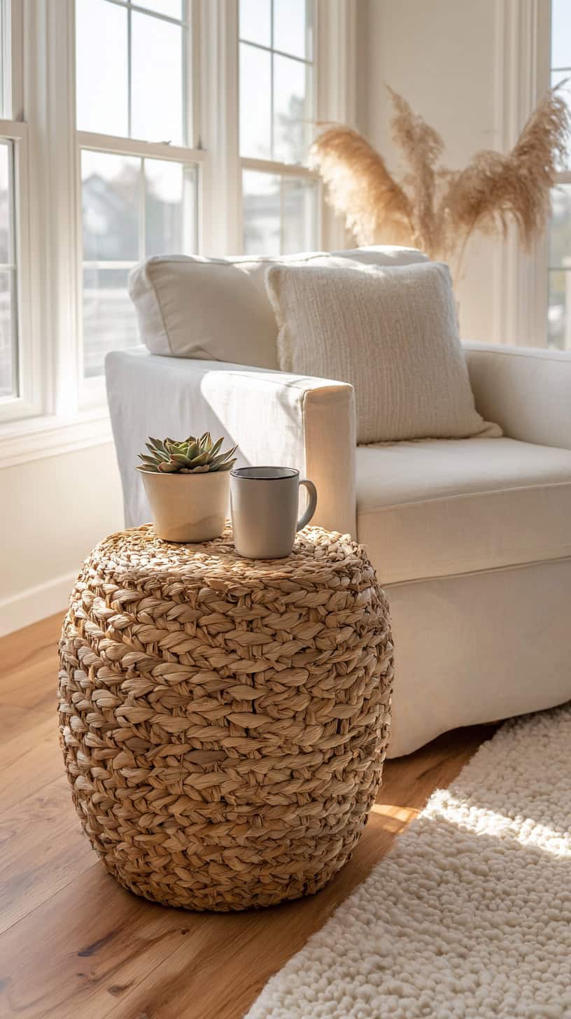 Seagrass Side Table - Image 1
