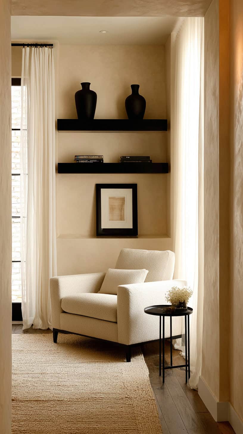 Sitting Room Ideas: Neutral Living Room with Black Accents - Image 2