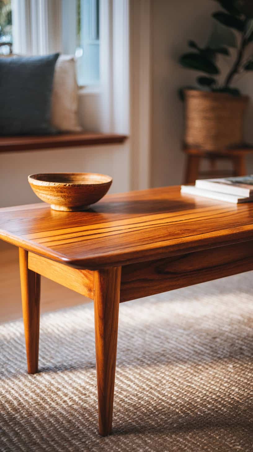 Teak Wood Coffee Table - Image 2