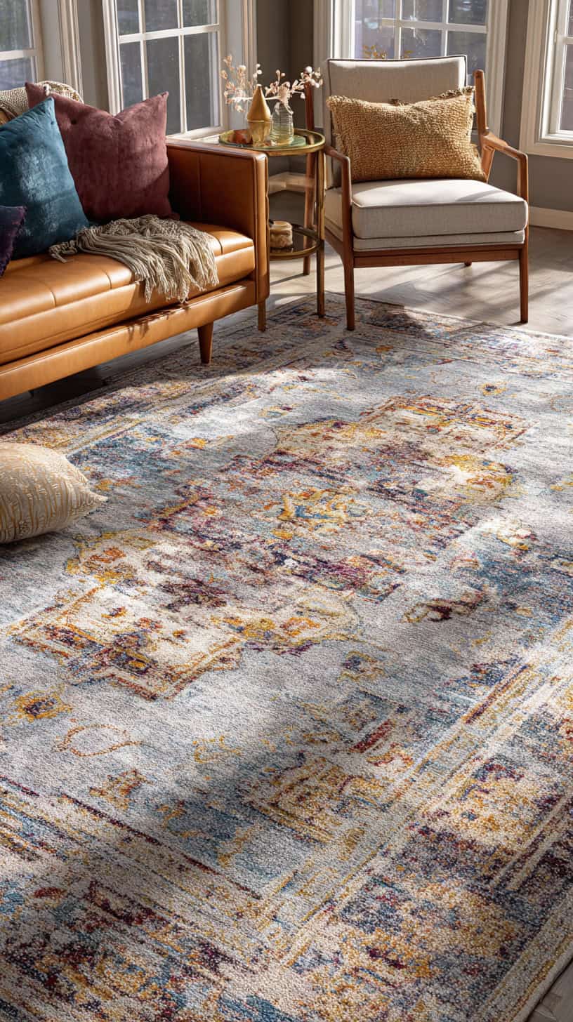 Vintage Large Area Rug - Image 1