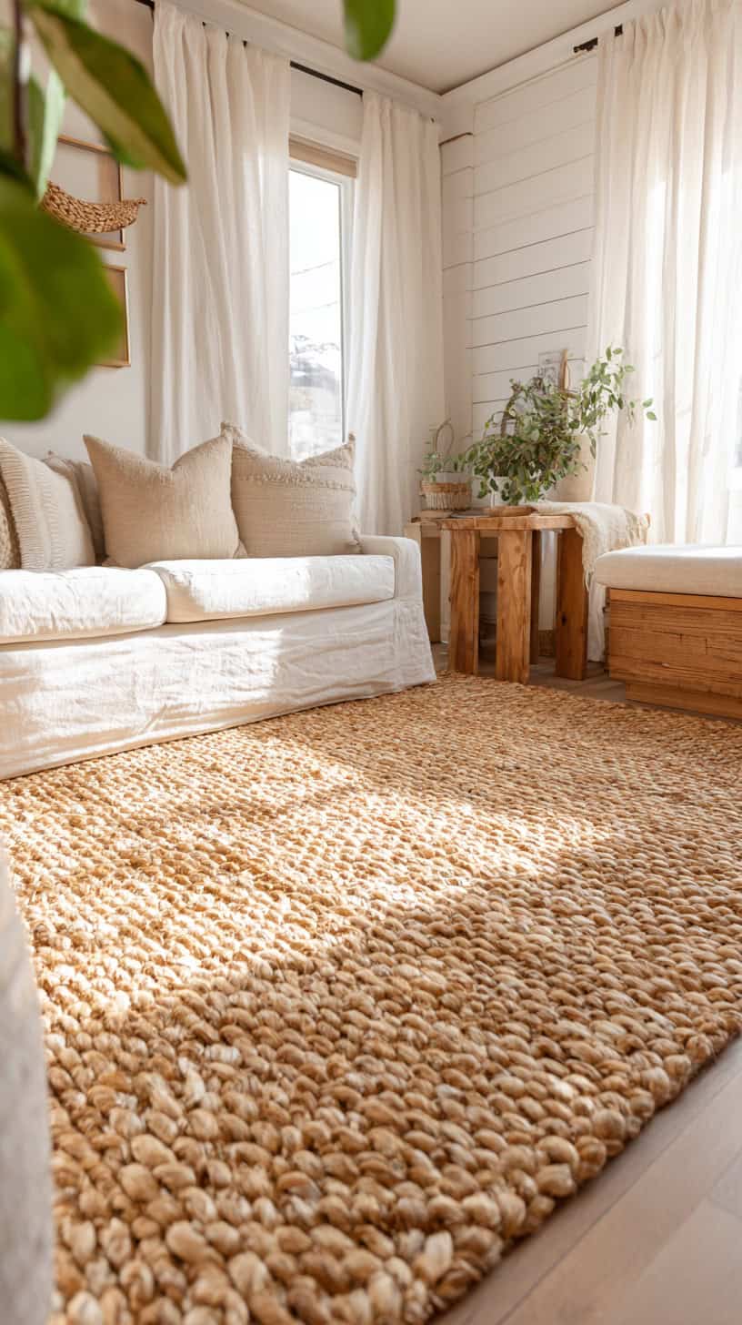 Woven Jute Area Rug - Image 2