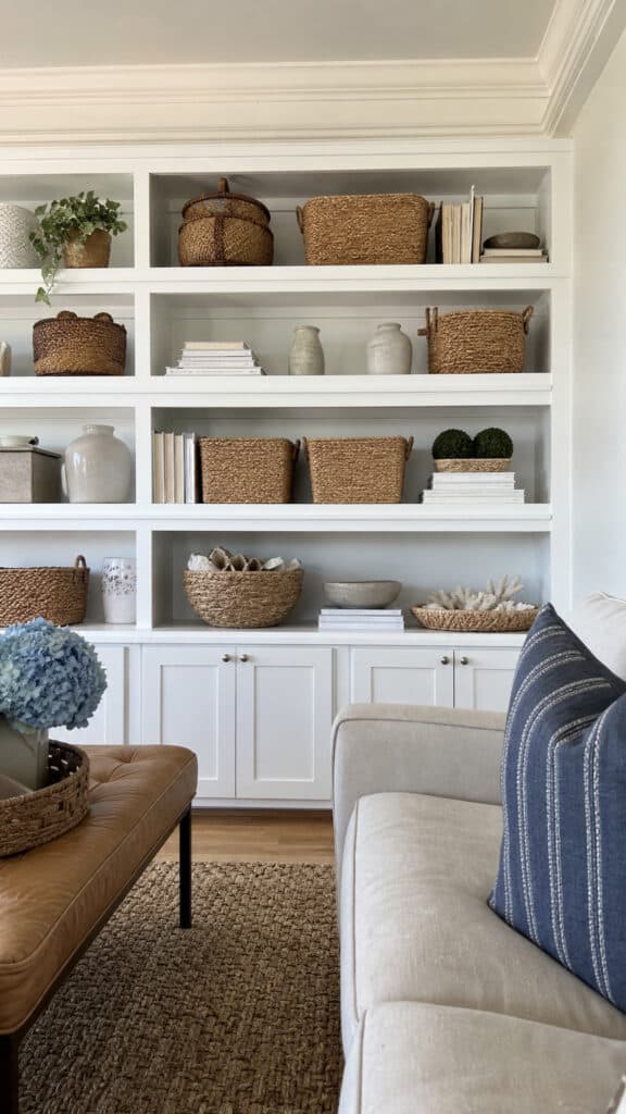 Incorporate Baskets for Hidden Storage