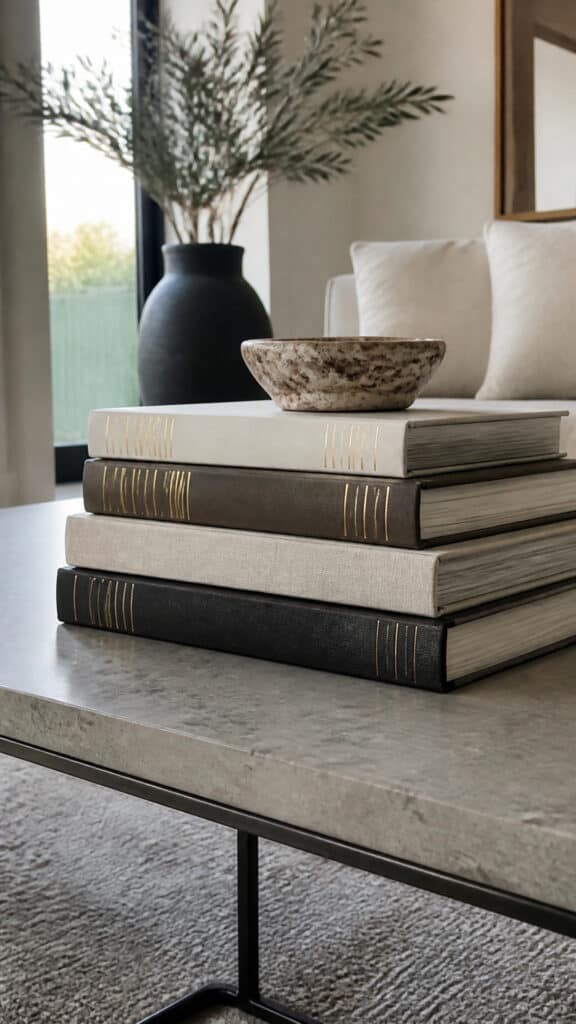 Stacked Books As Art