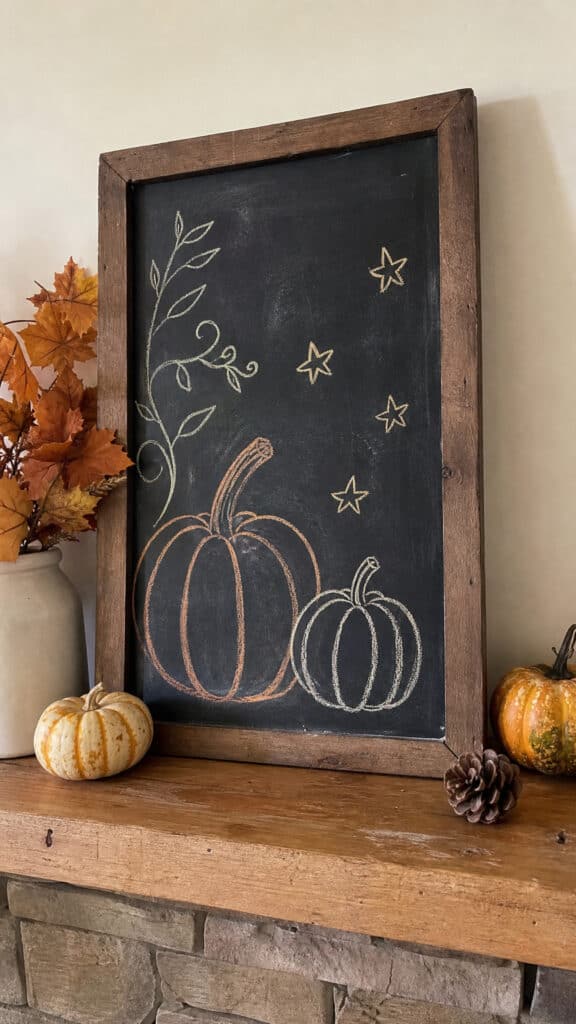 Chalkboard Signs with Friendly Halloween Messages